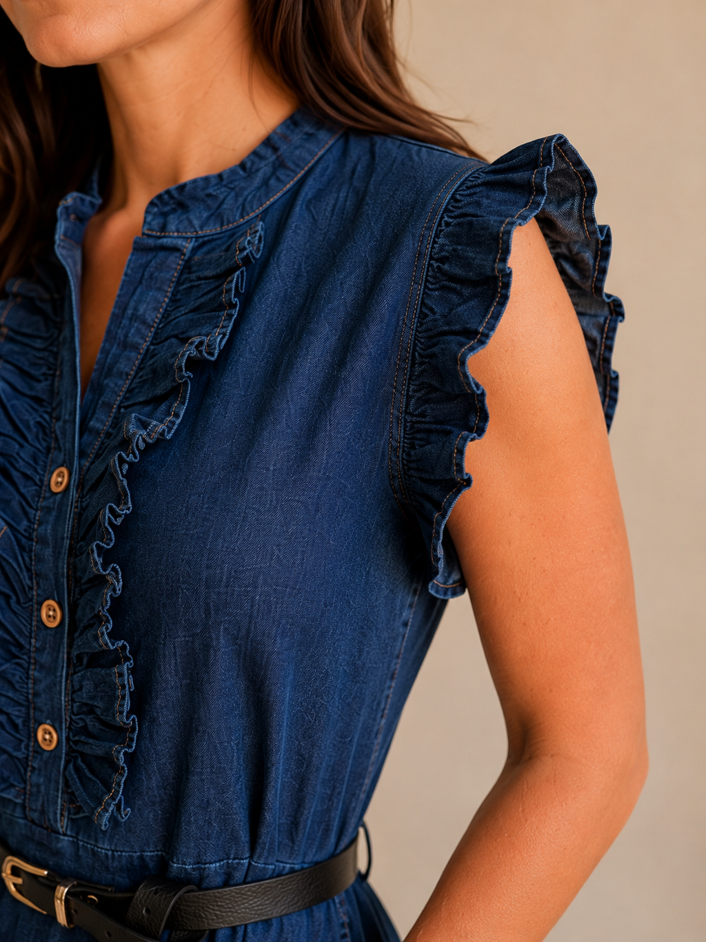 Abitino effetto jeans con rouge