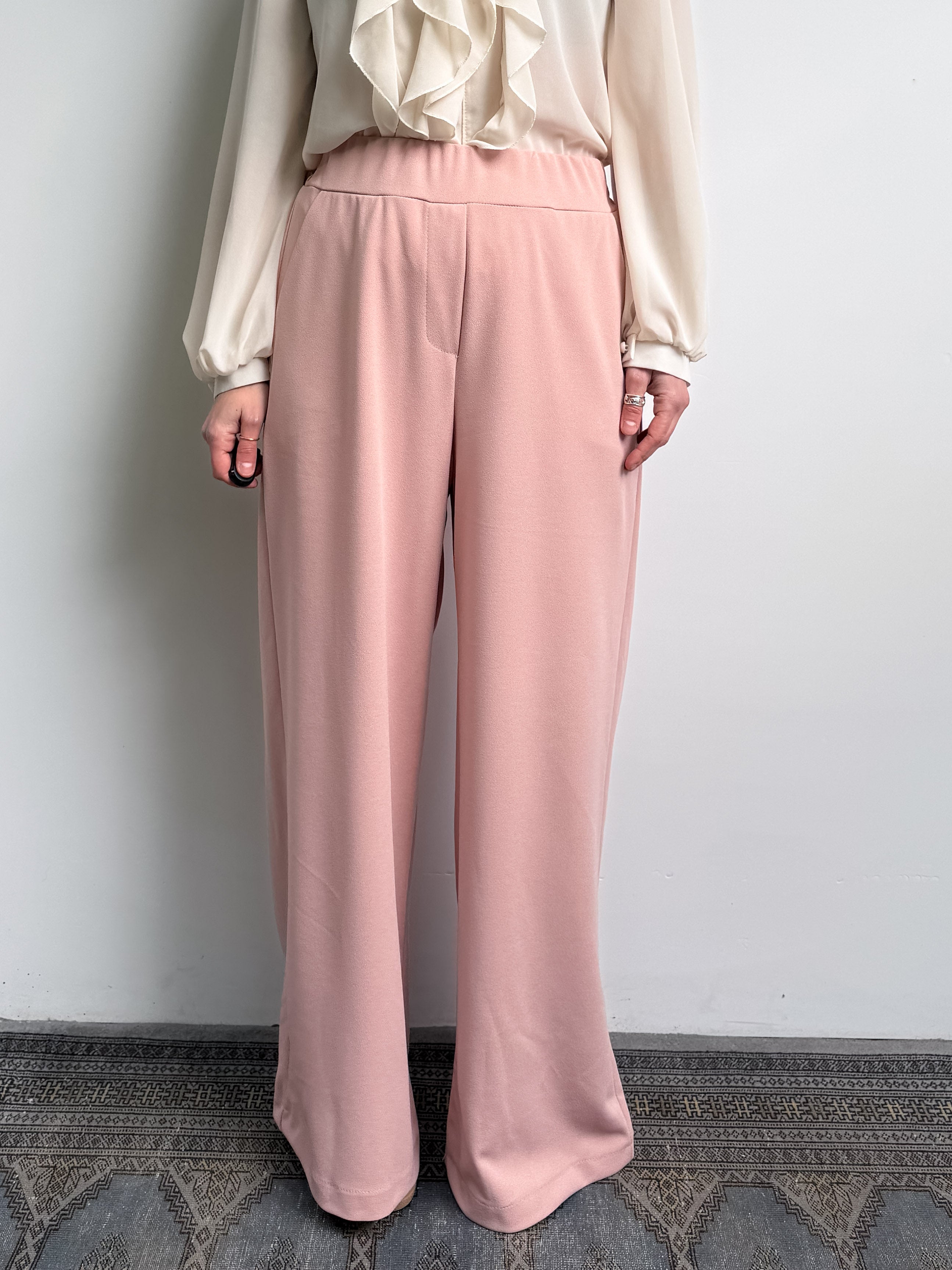 Pantalone a palazzo con elastico