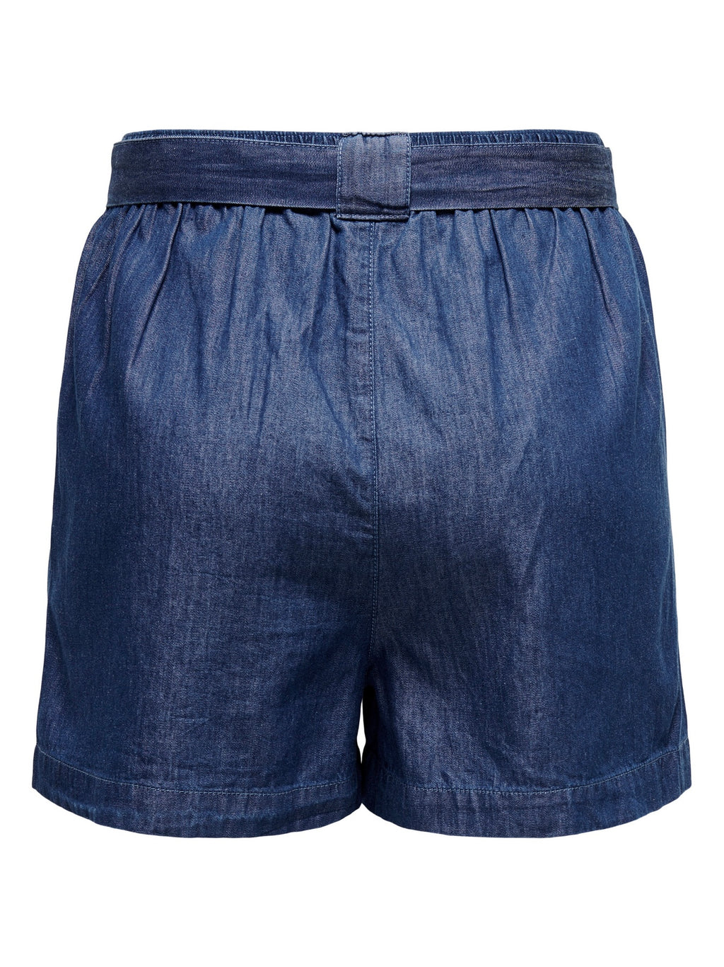 Shorts simil jeans con cintura