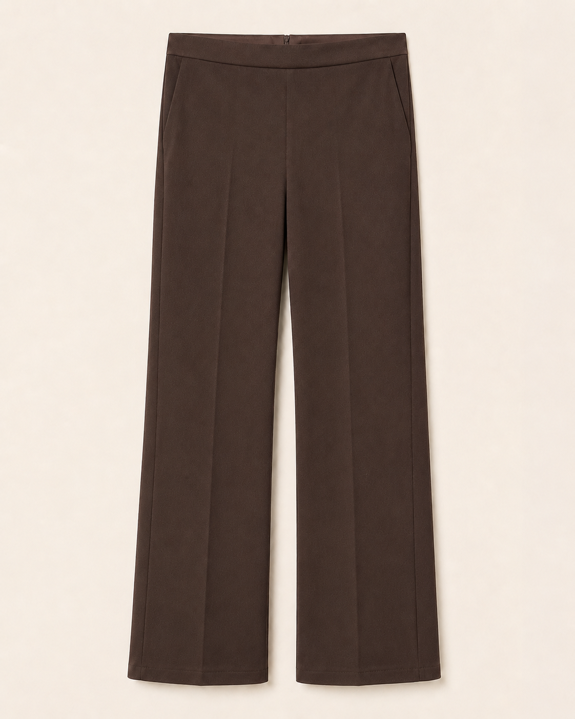 Pantaloni con profilo in raso