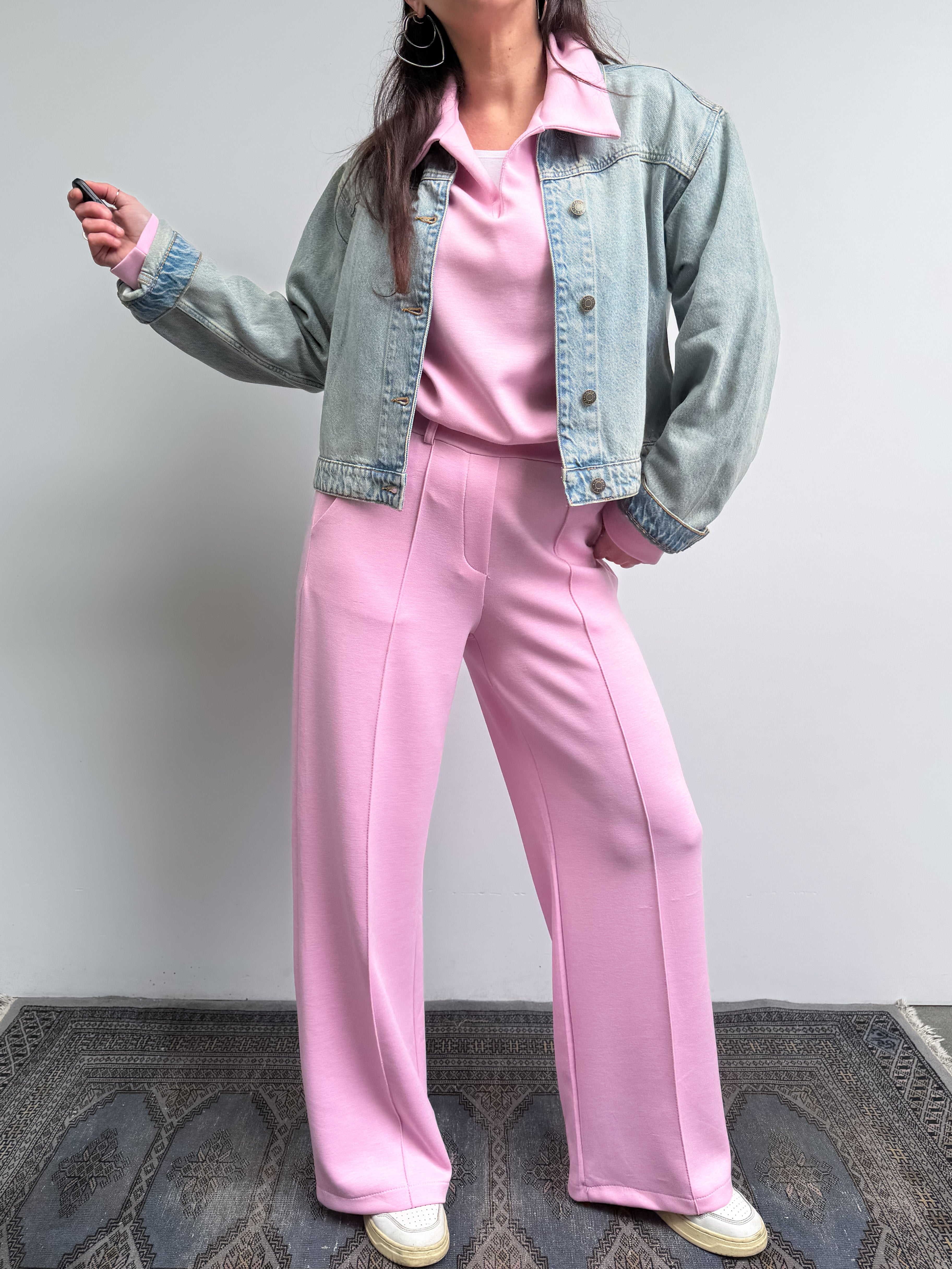 Giubbino in jeans cropped