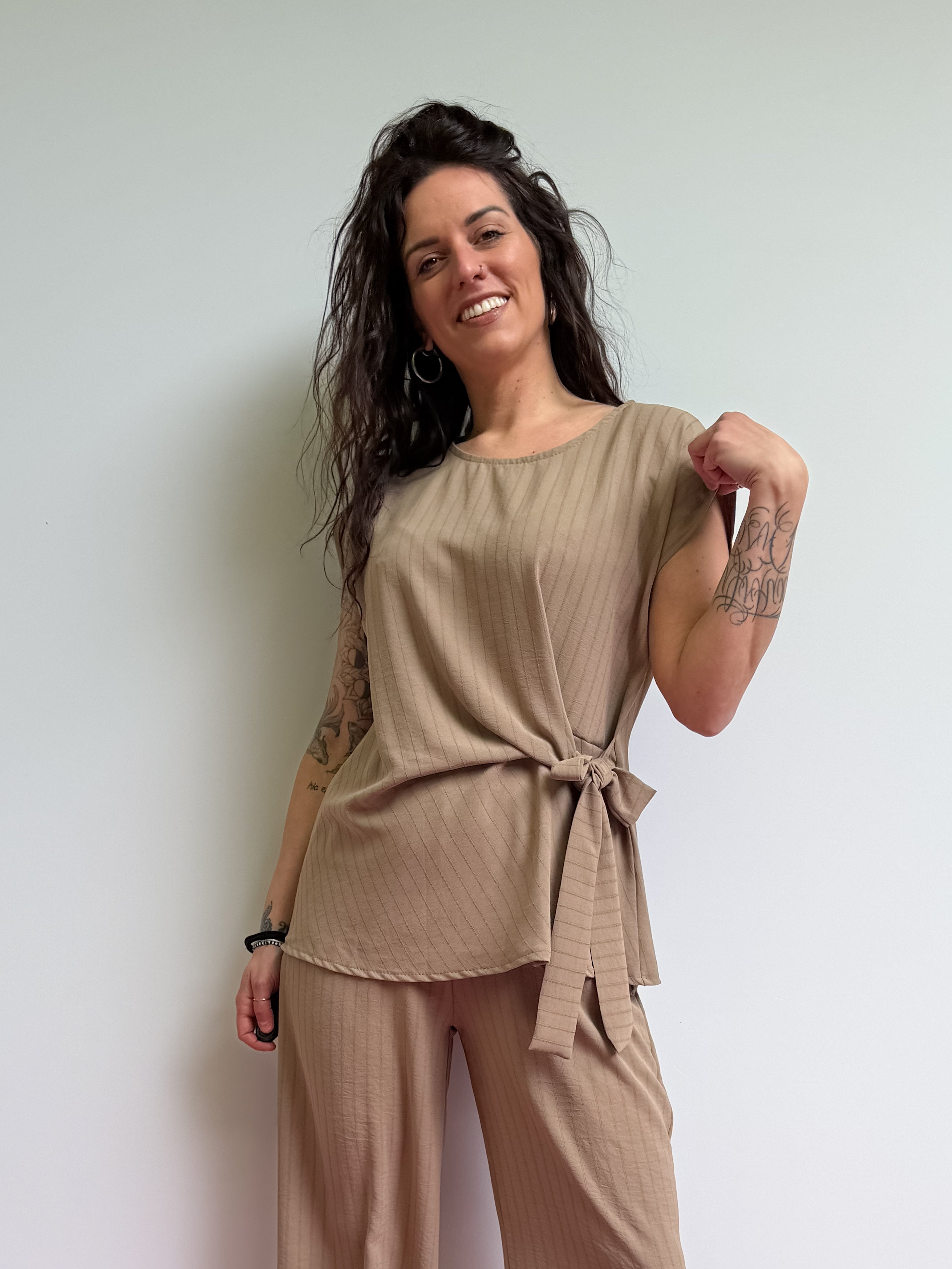 Completo blusa e pantapalazzo