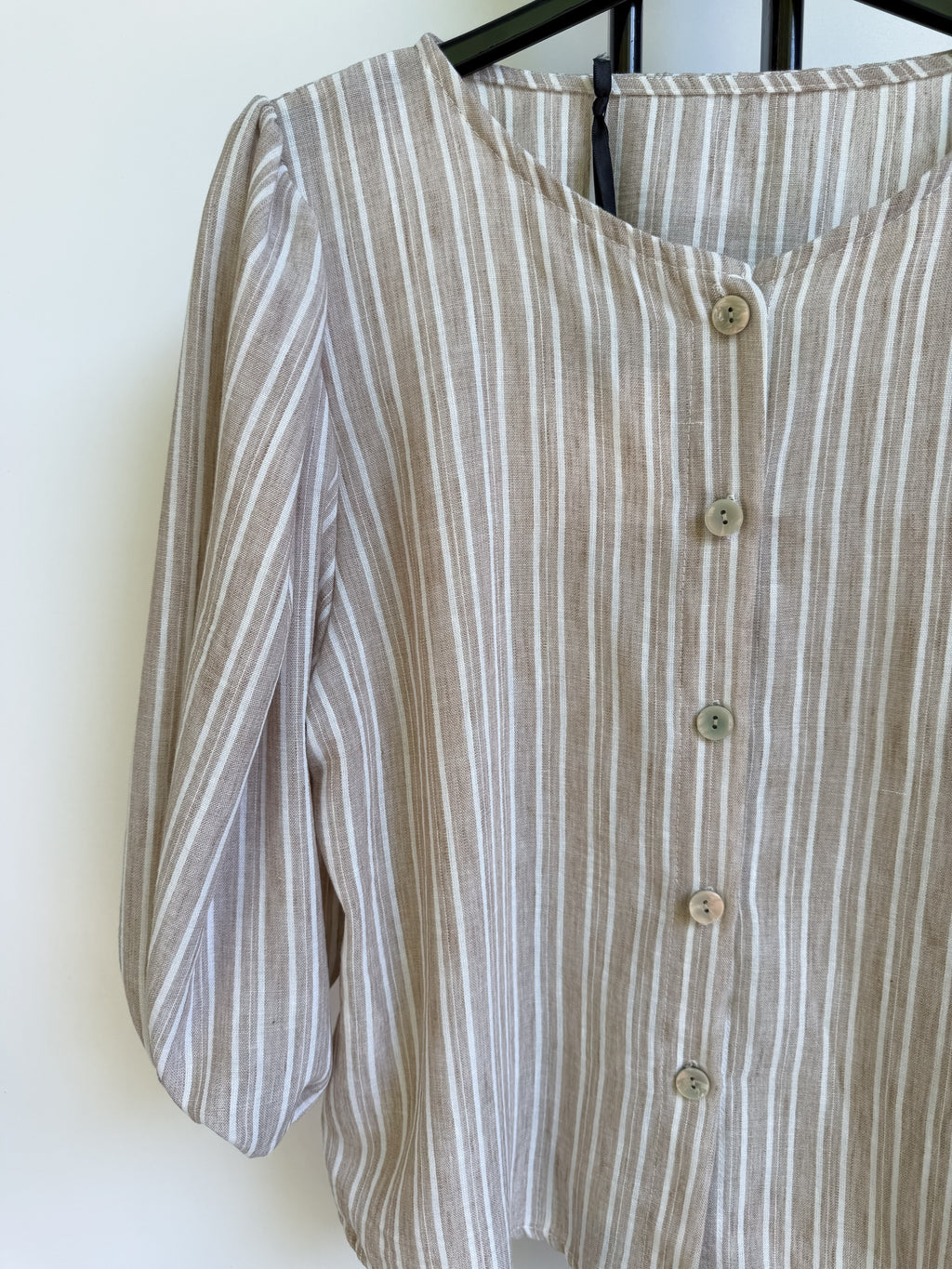 Camicia con manica a palloncino