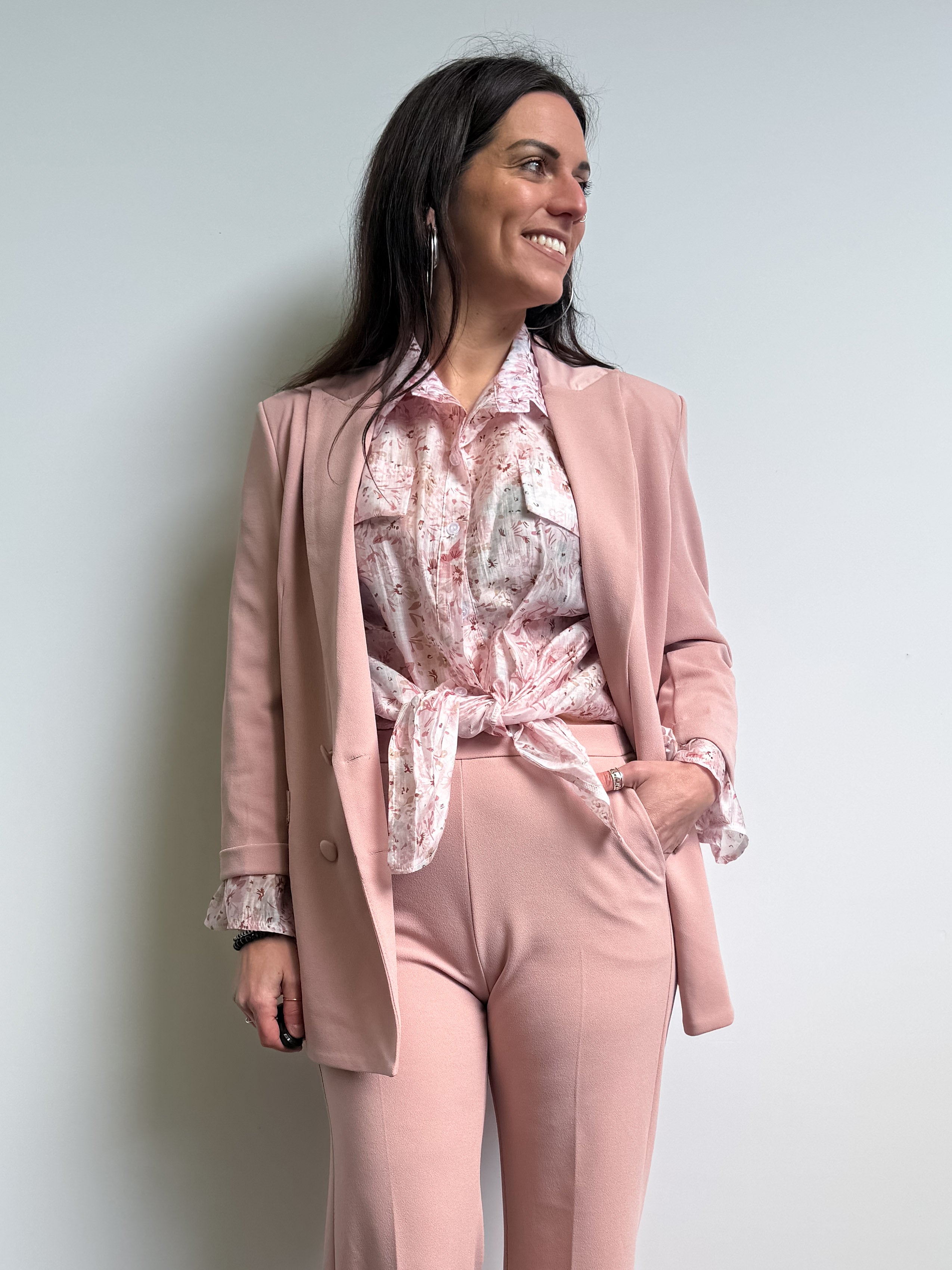 Giacca profili in raso