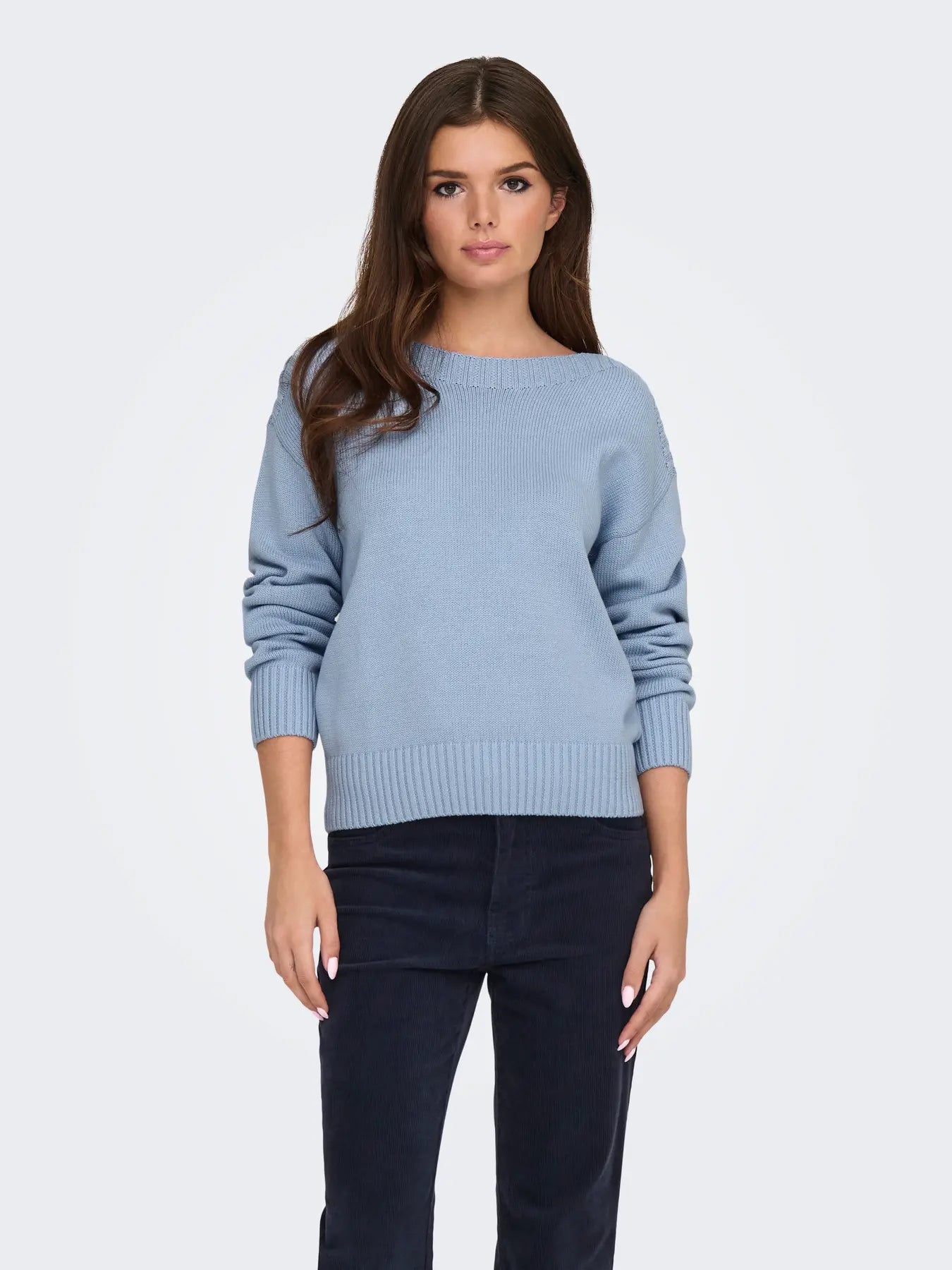 Maglioncino con scollo a barchetta