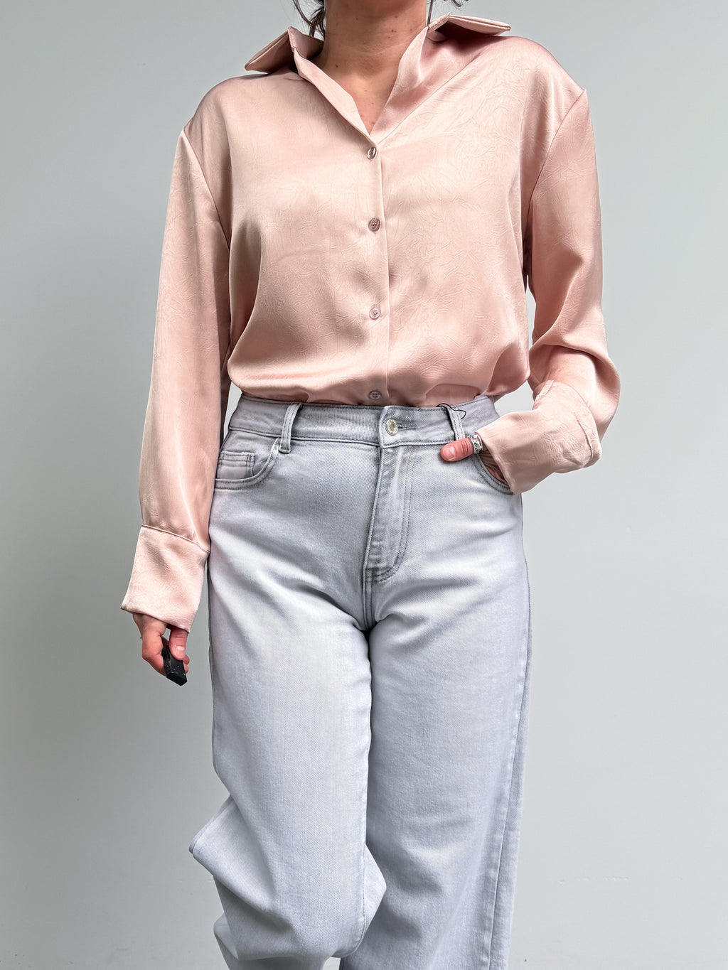 Camicia morbida in satin