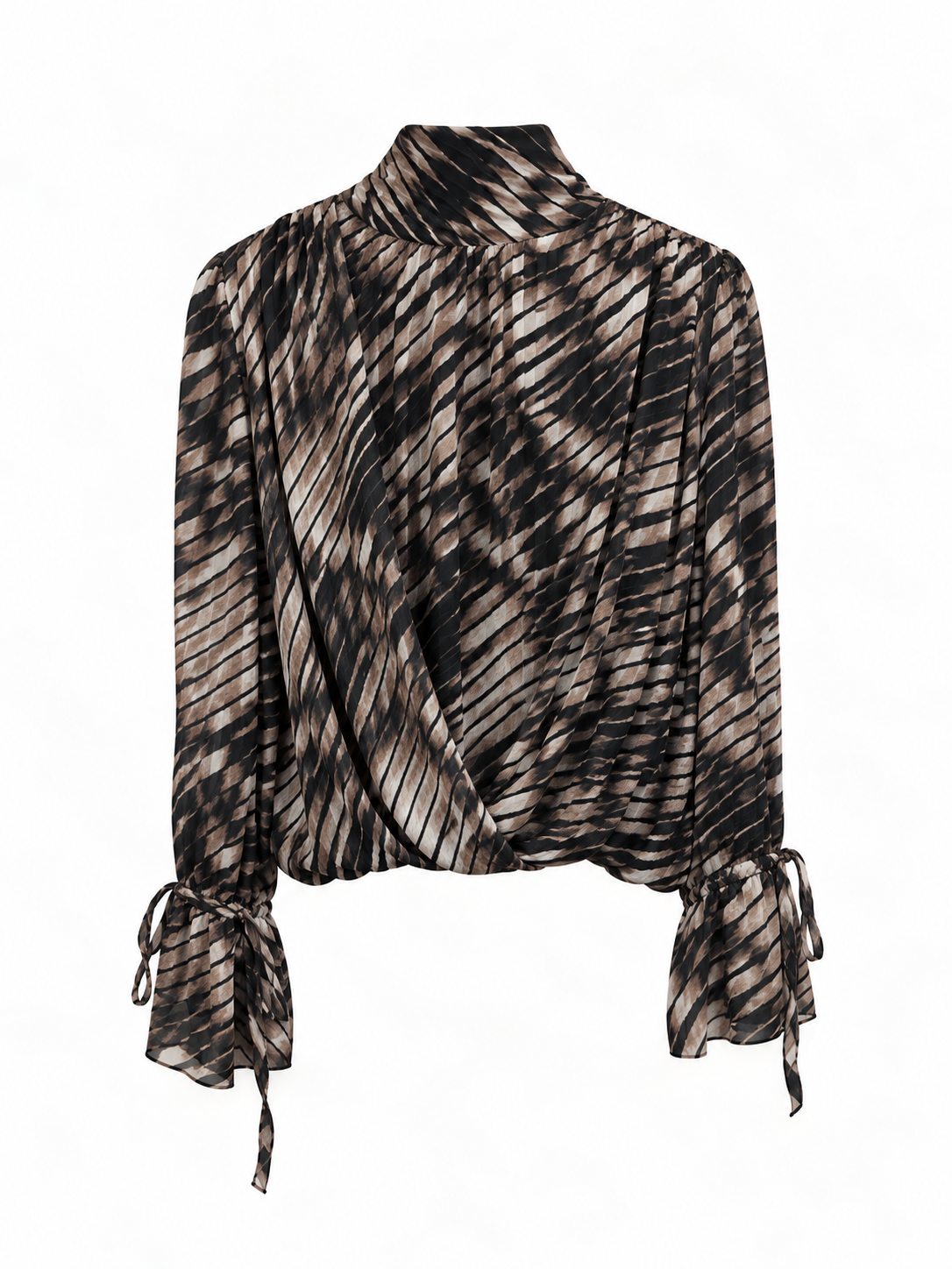 Blusa Donna Fantasia con Drappeggio