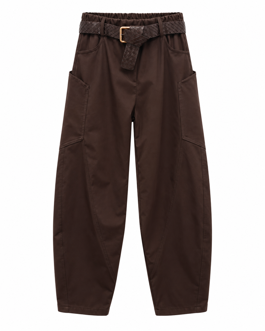 Pantalone donna cargo con cintura