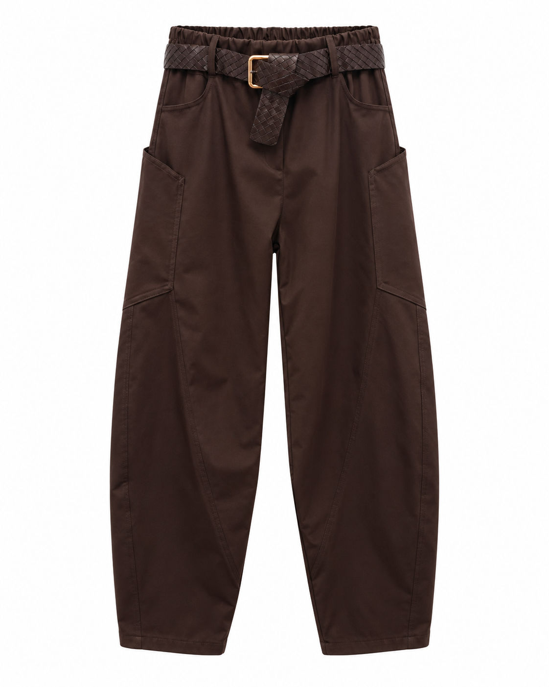 Pantalone donna cargo con cintura