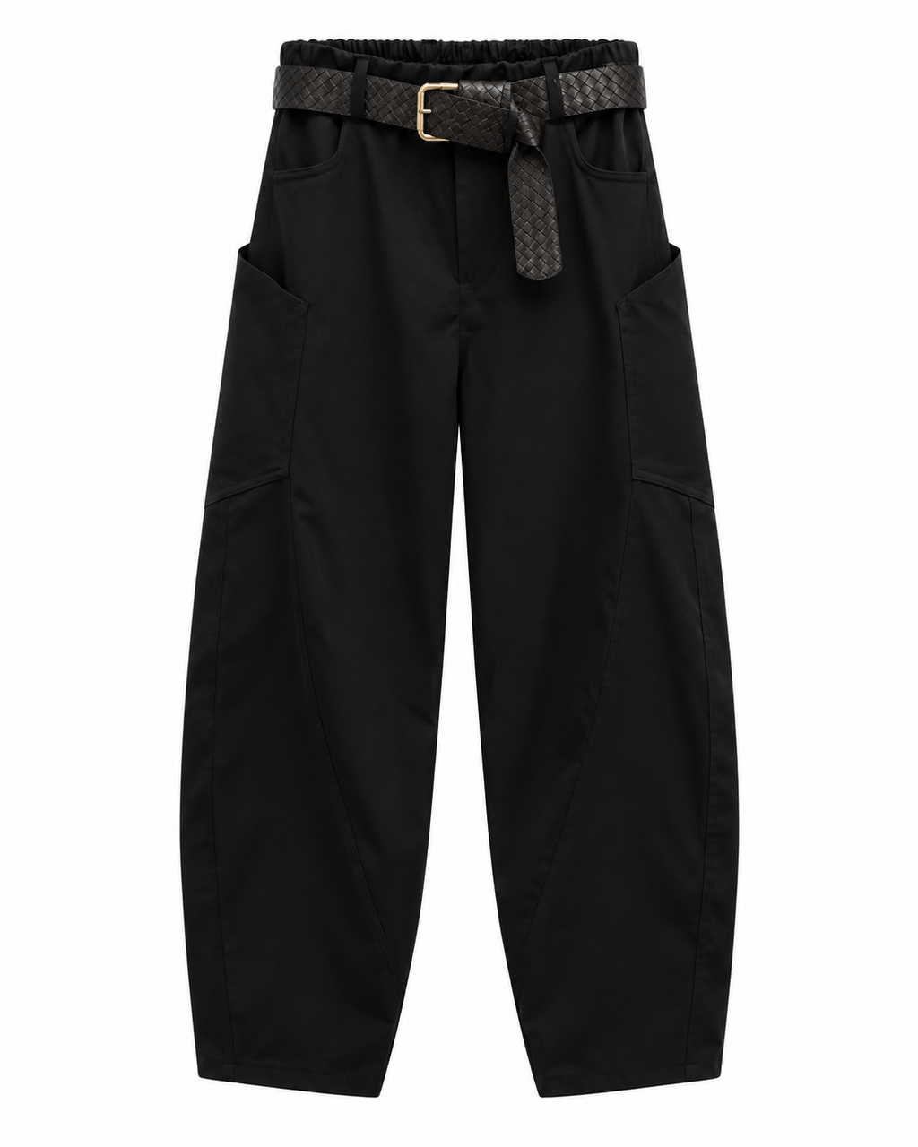 Pantalone donna cargo con cintura