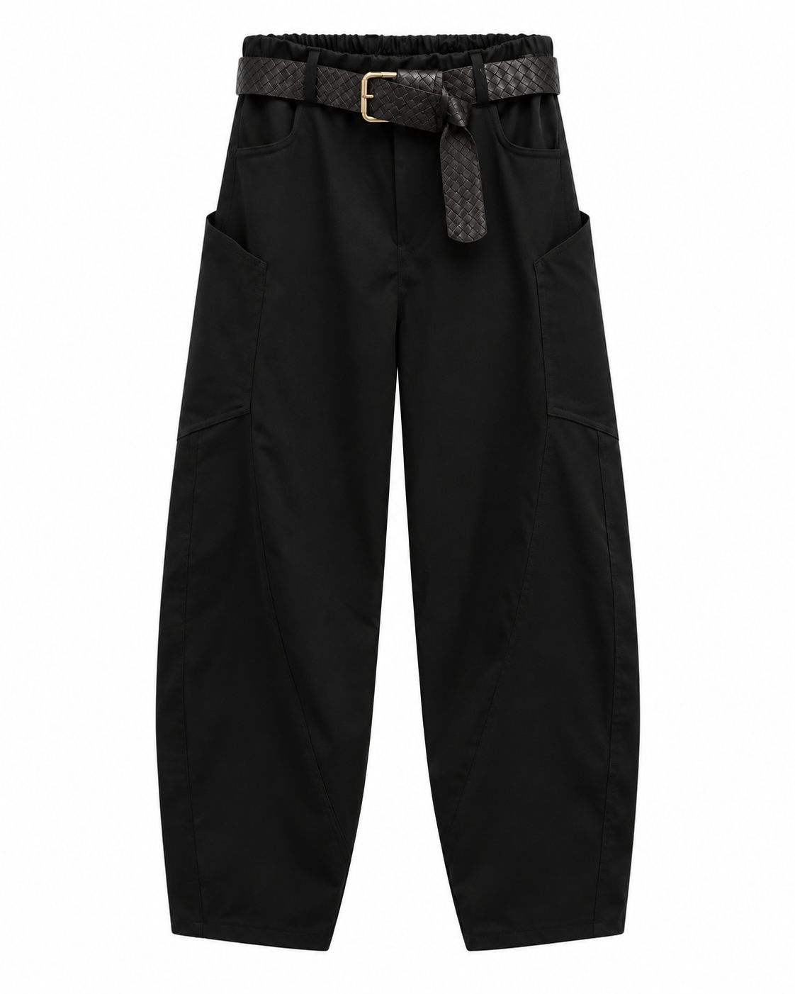 Pantalone donna cargo con cintura