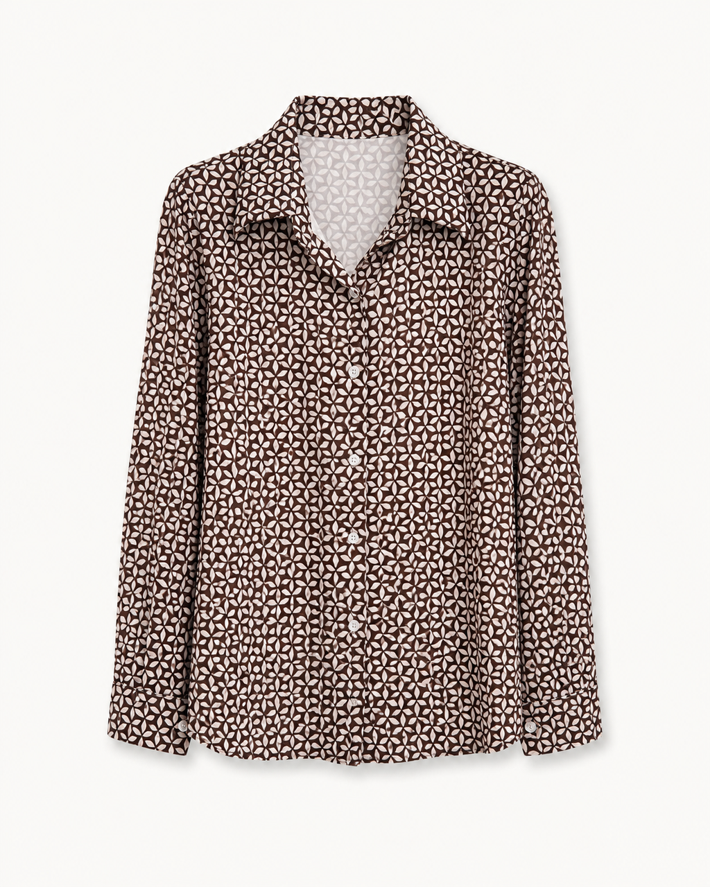 Camicia elasticizzata in fantasia