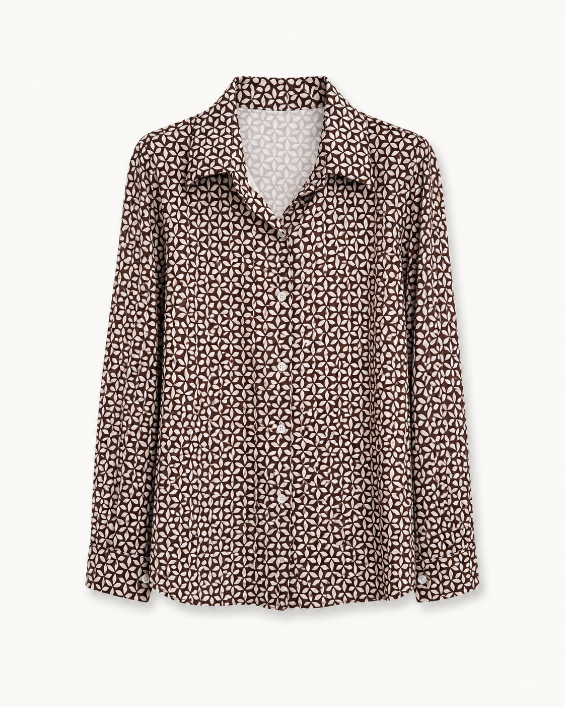 Camicia elasticizzata in fantasia