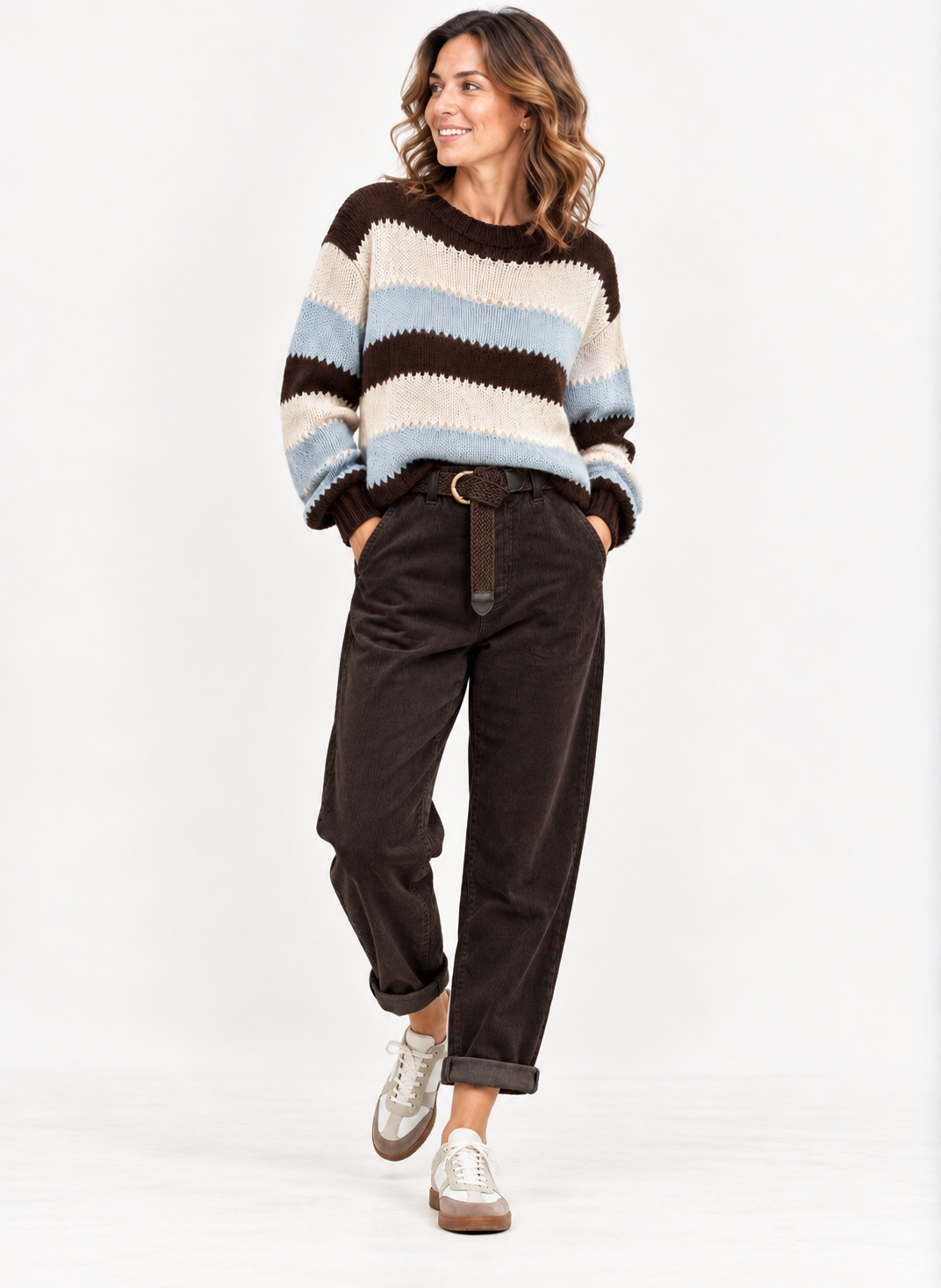 Pantalone donna velluto