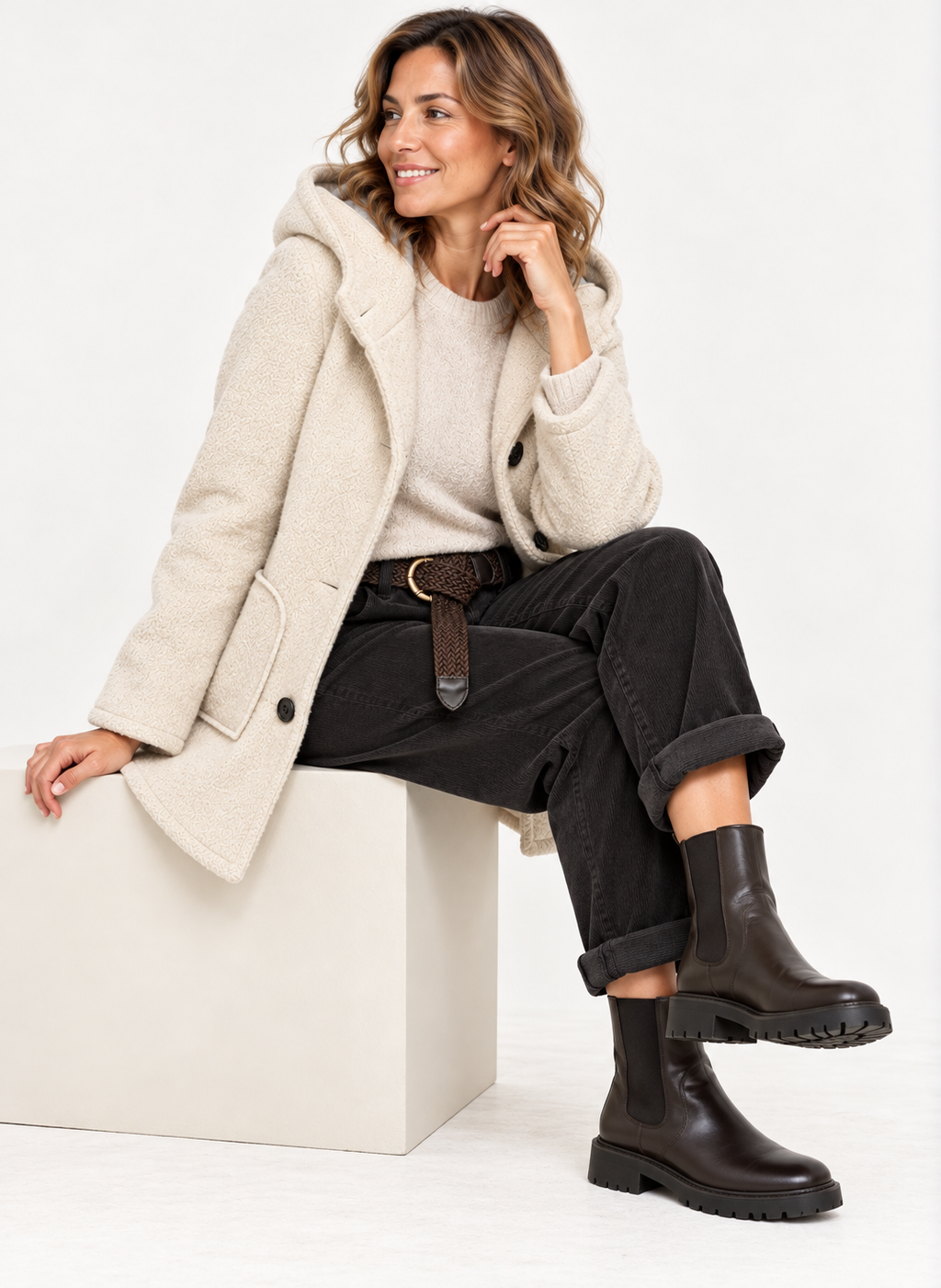 Cappotto Donna con Cappuccio