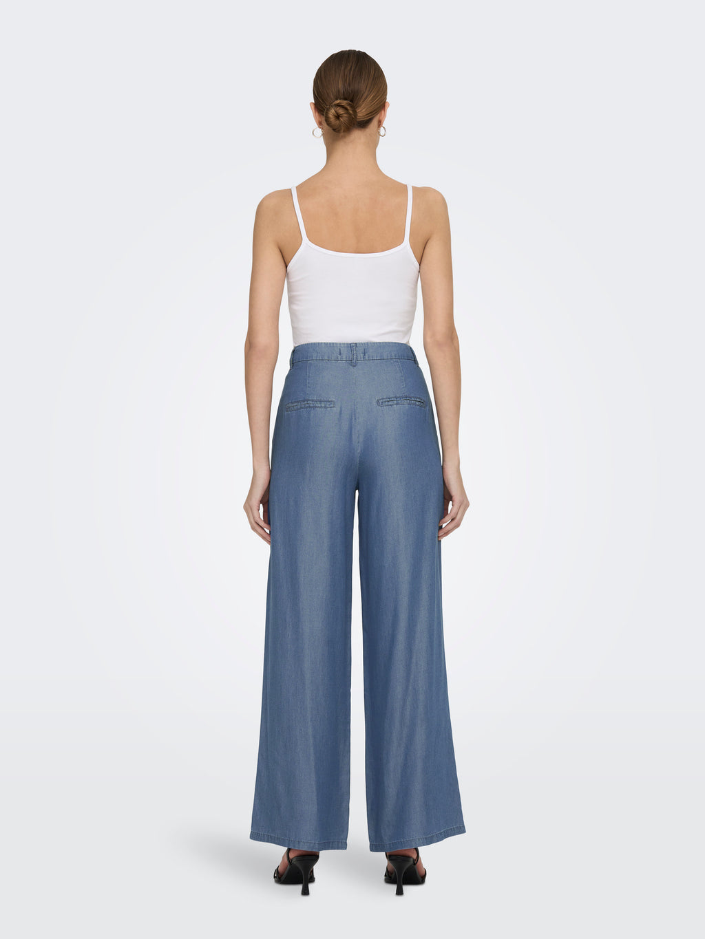 Pantaloni a palazzo in simil jeans
