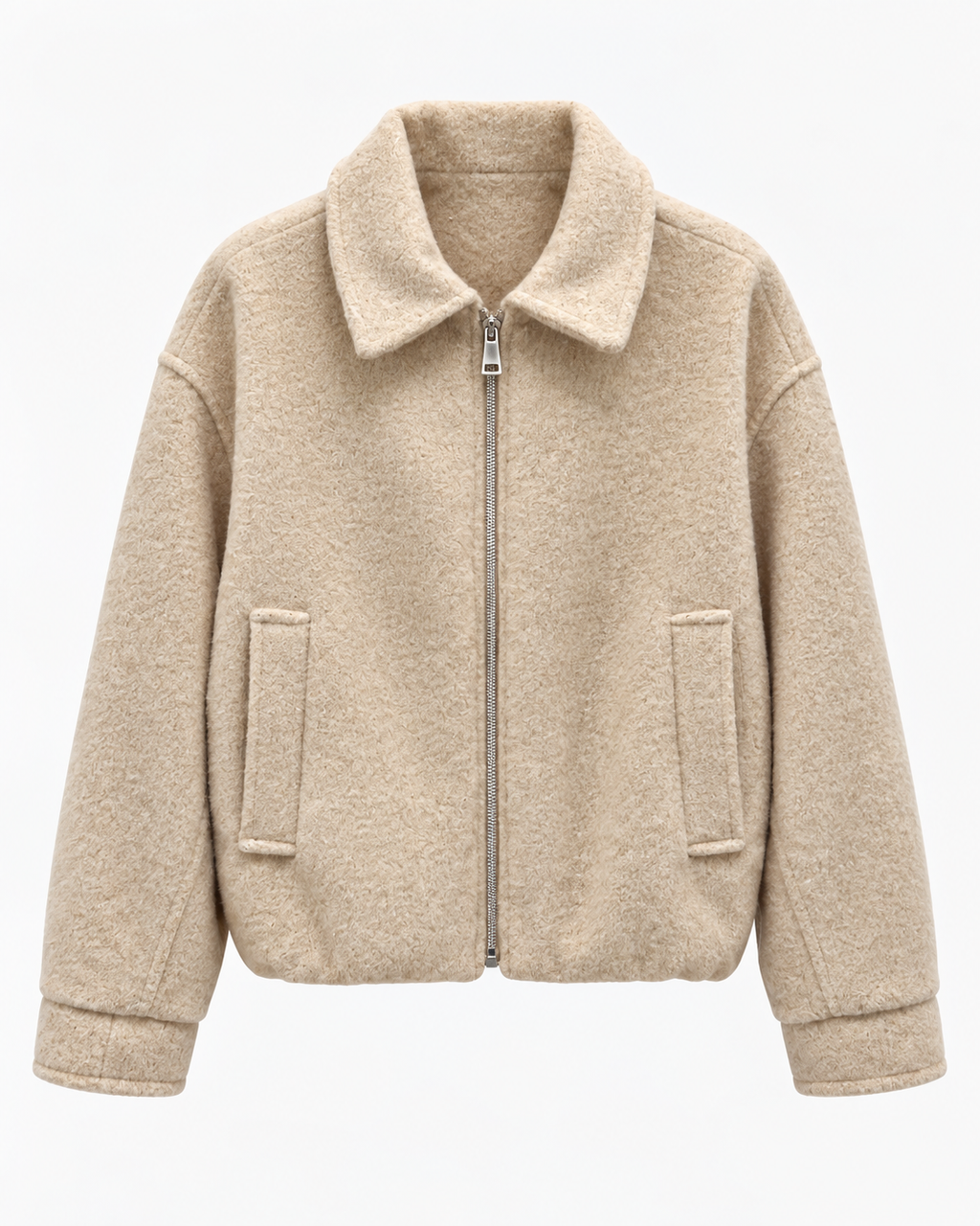Giubbino donna corto con zip