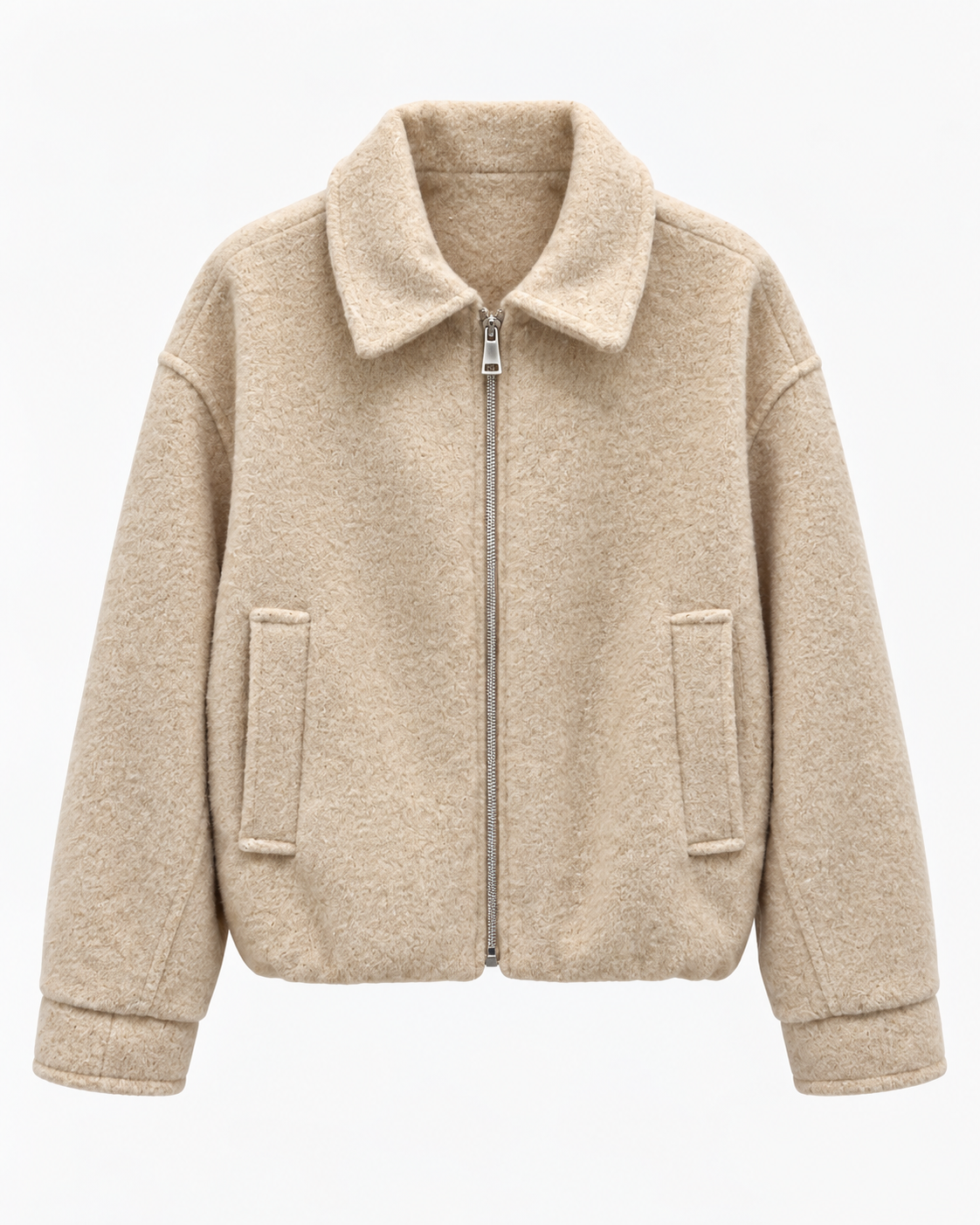 Giubbino donna corto con zip