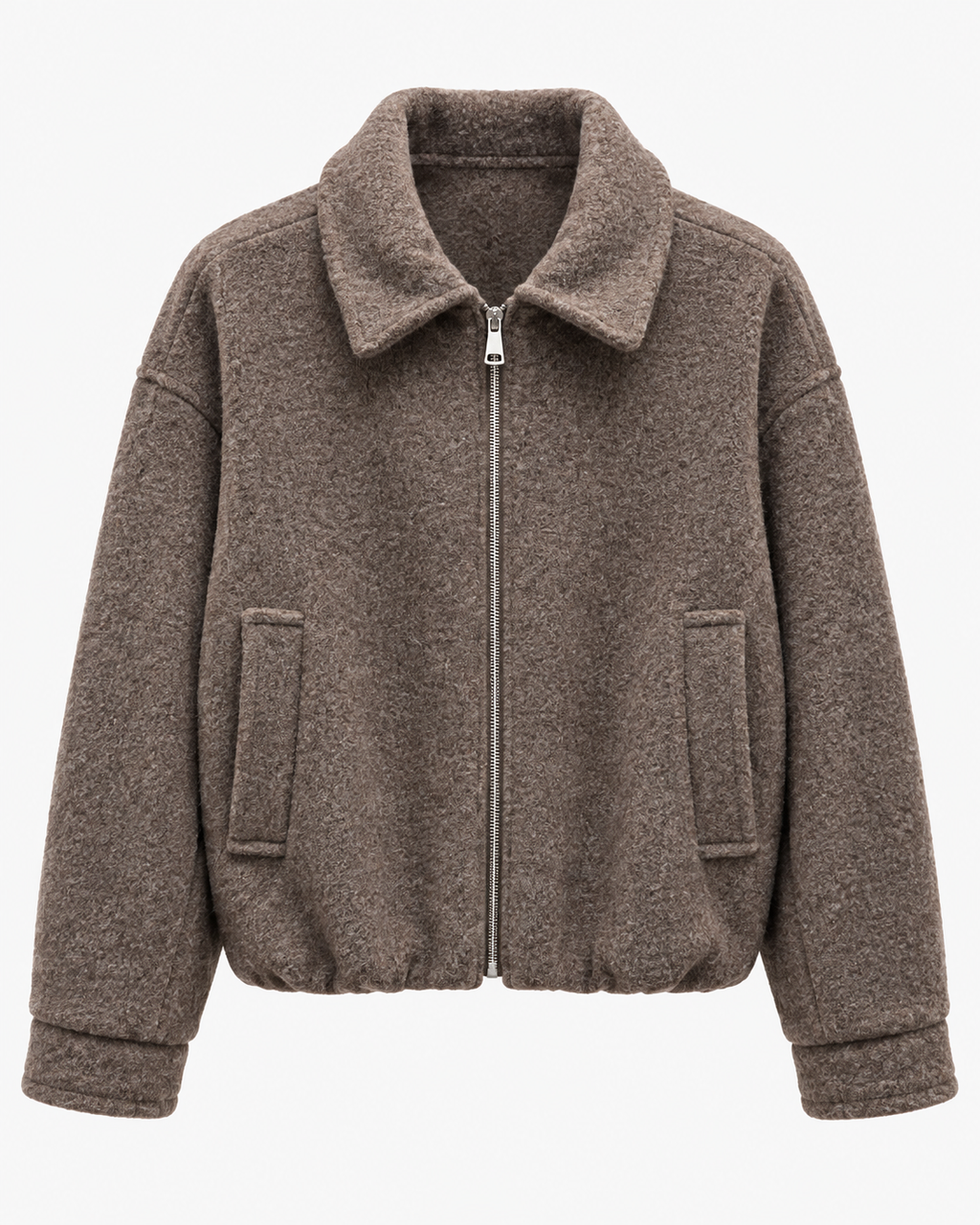 Giubbino donna corto con zip