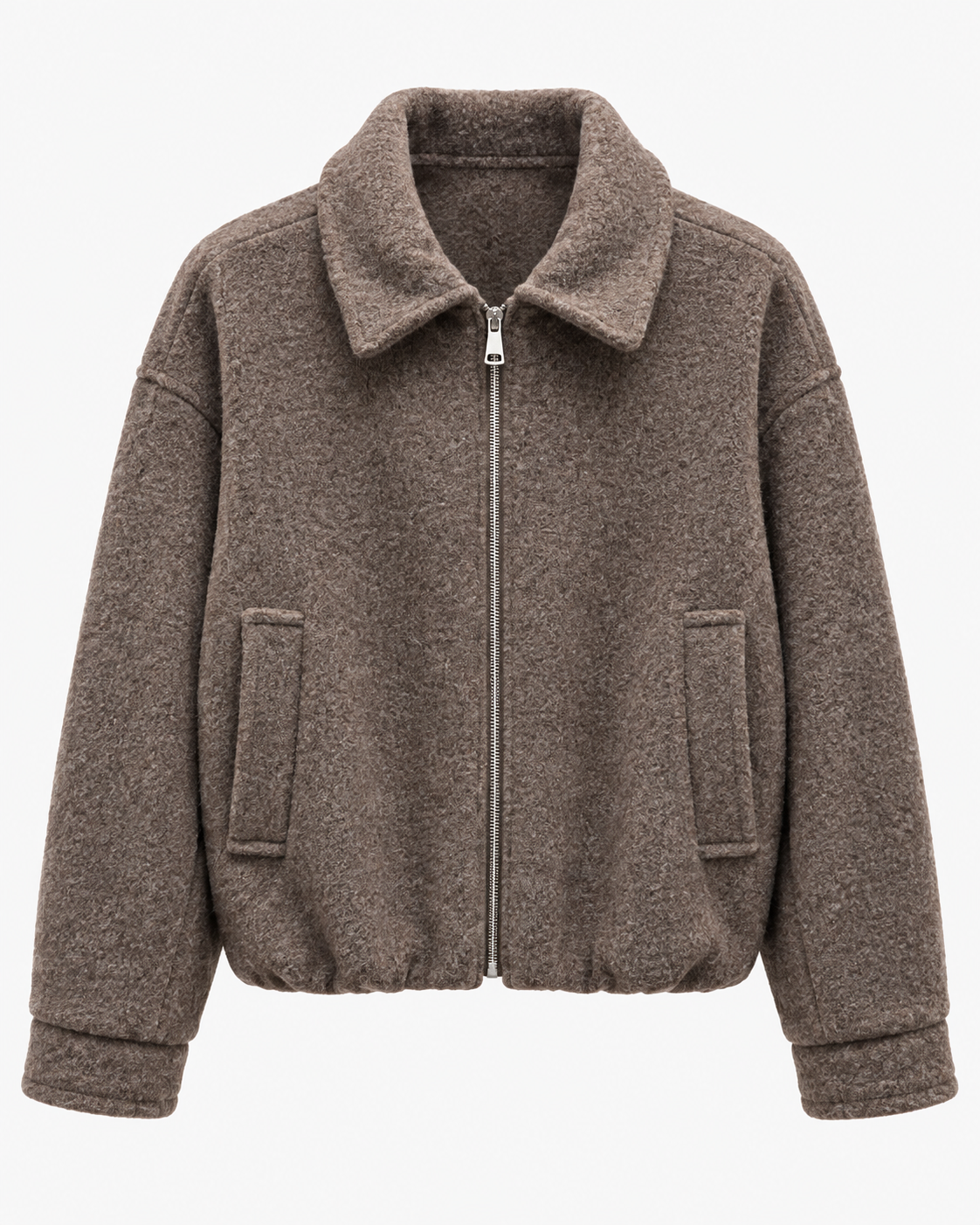 Giubbino donna corto con zip