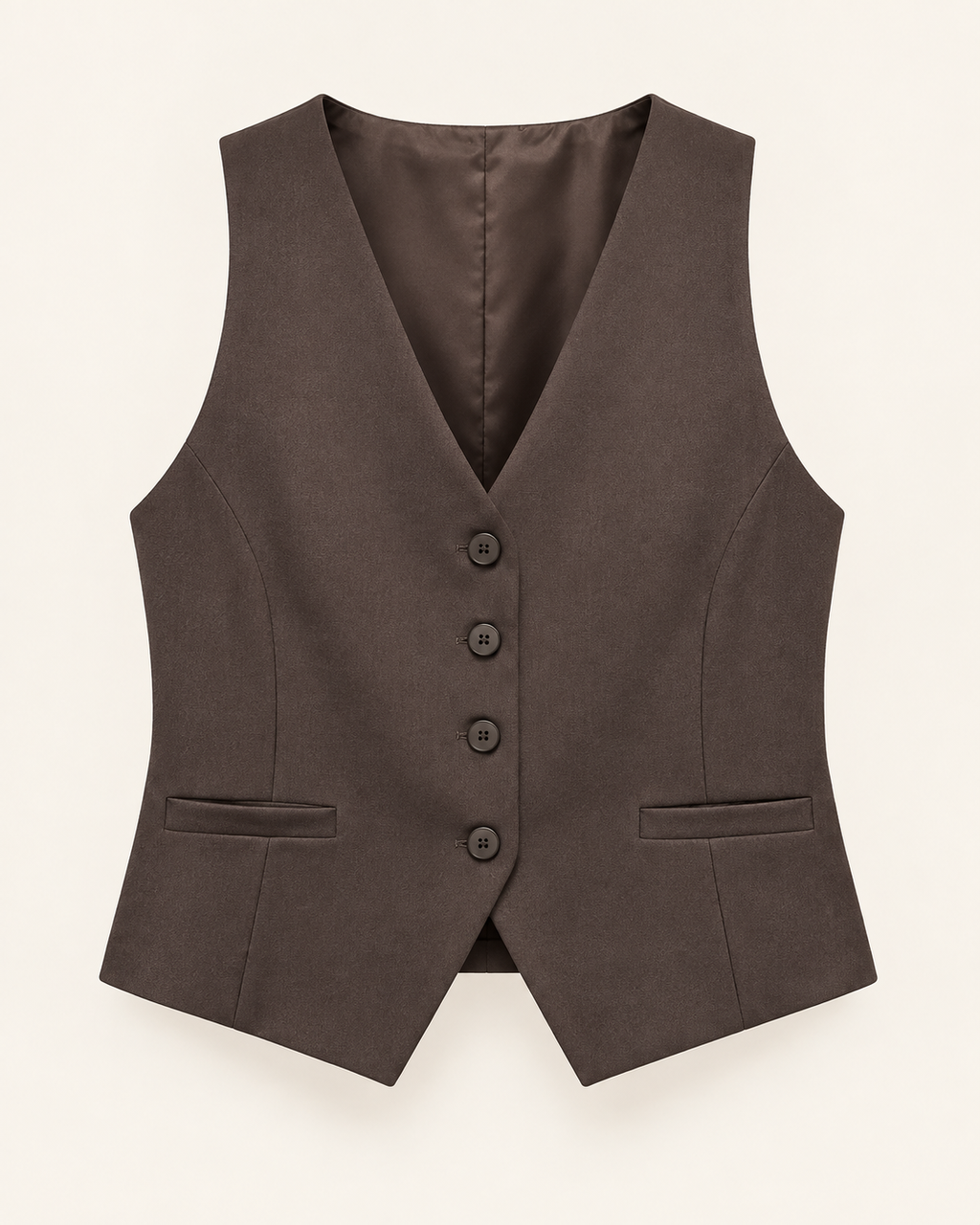 Gilet sartoriale con bottoni