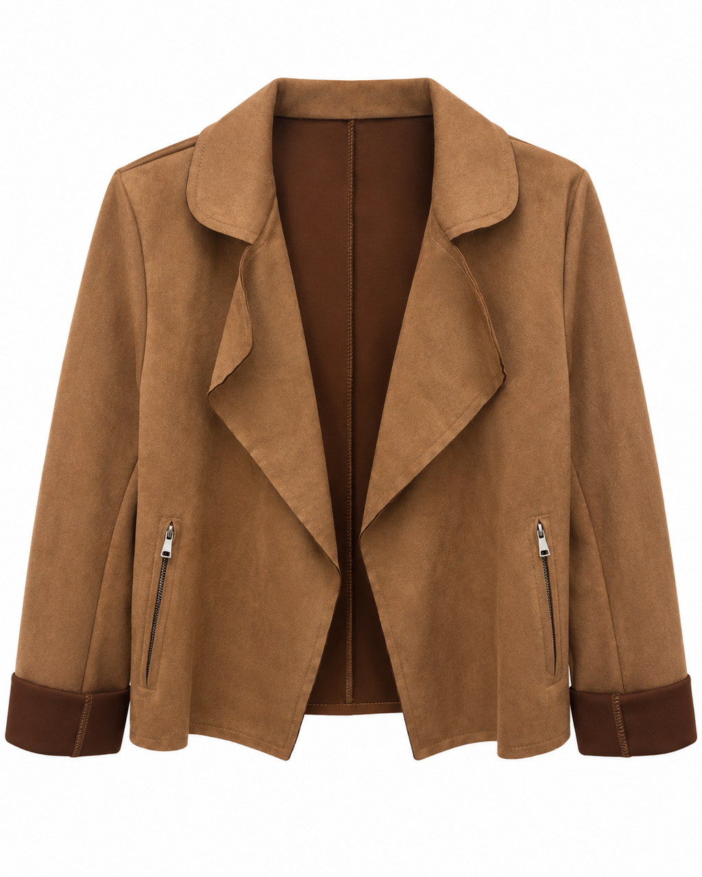 Giacca effetto suede
