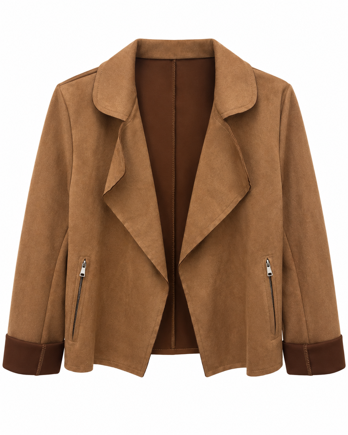 Giacca effetto suede