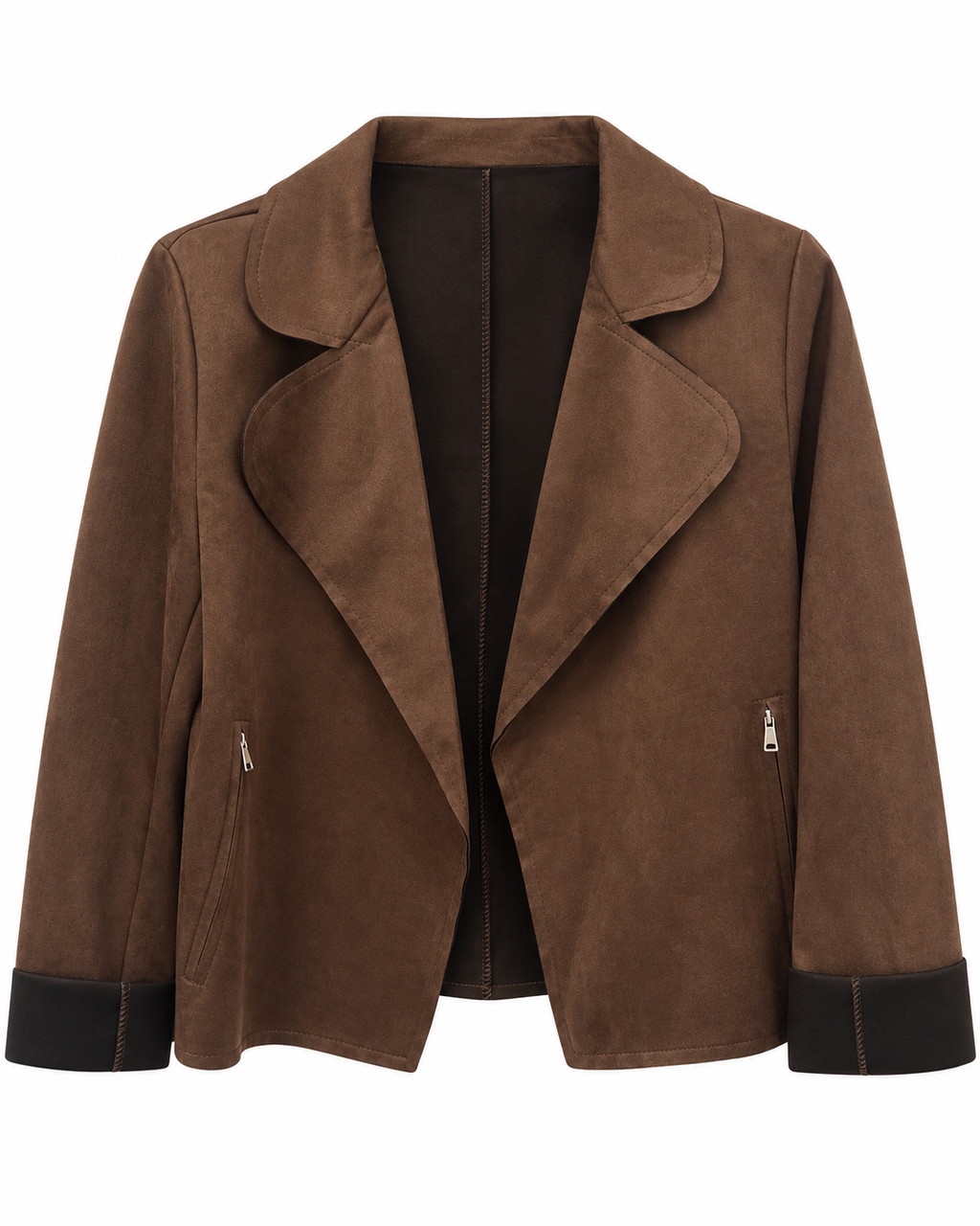 Giacca effetto suede