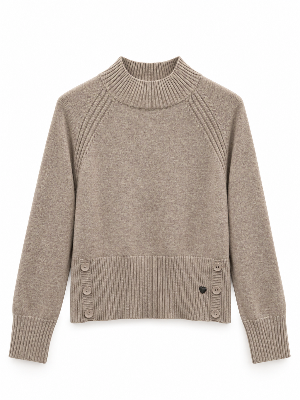 Maglia Donna con Bottoni Decorativi