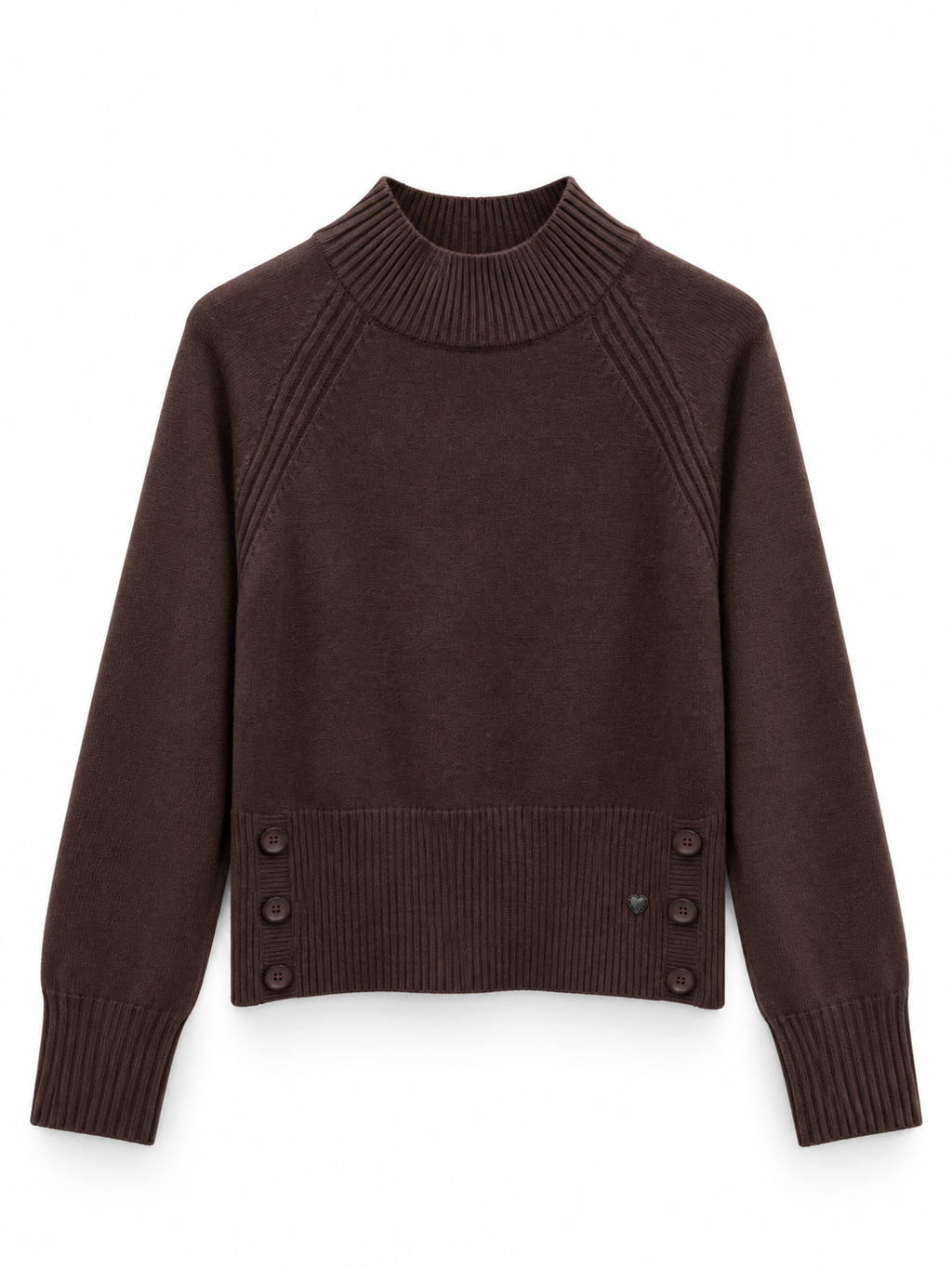 Maglia Donna con Bottoni Decorativi