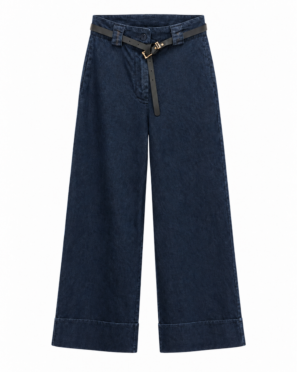 Jeans donna wide leg con cintura