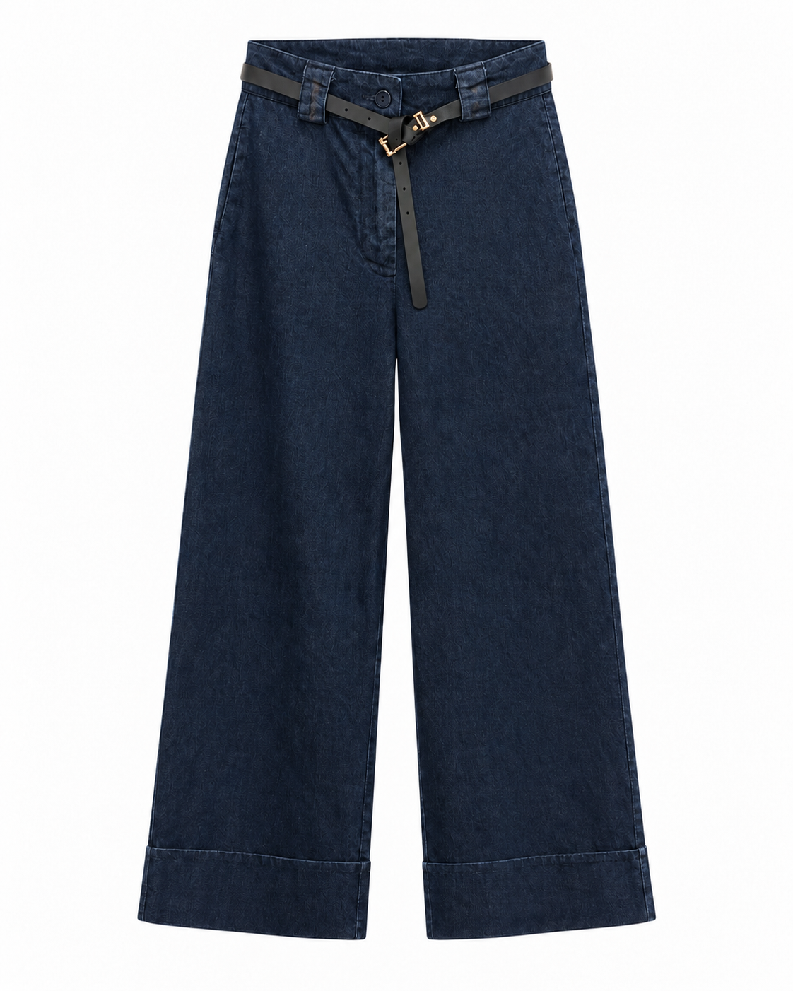 Jeans donna wide leg con cintura