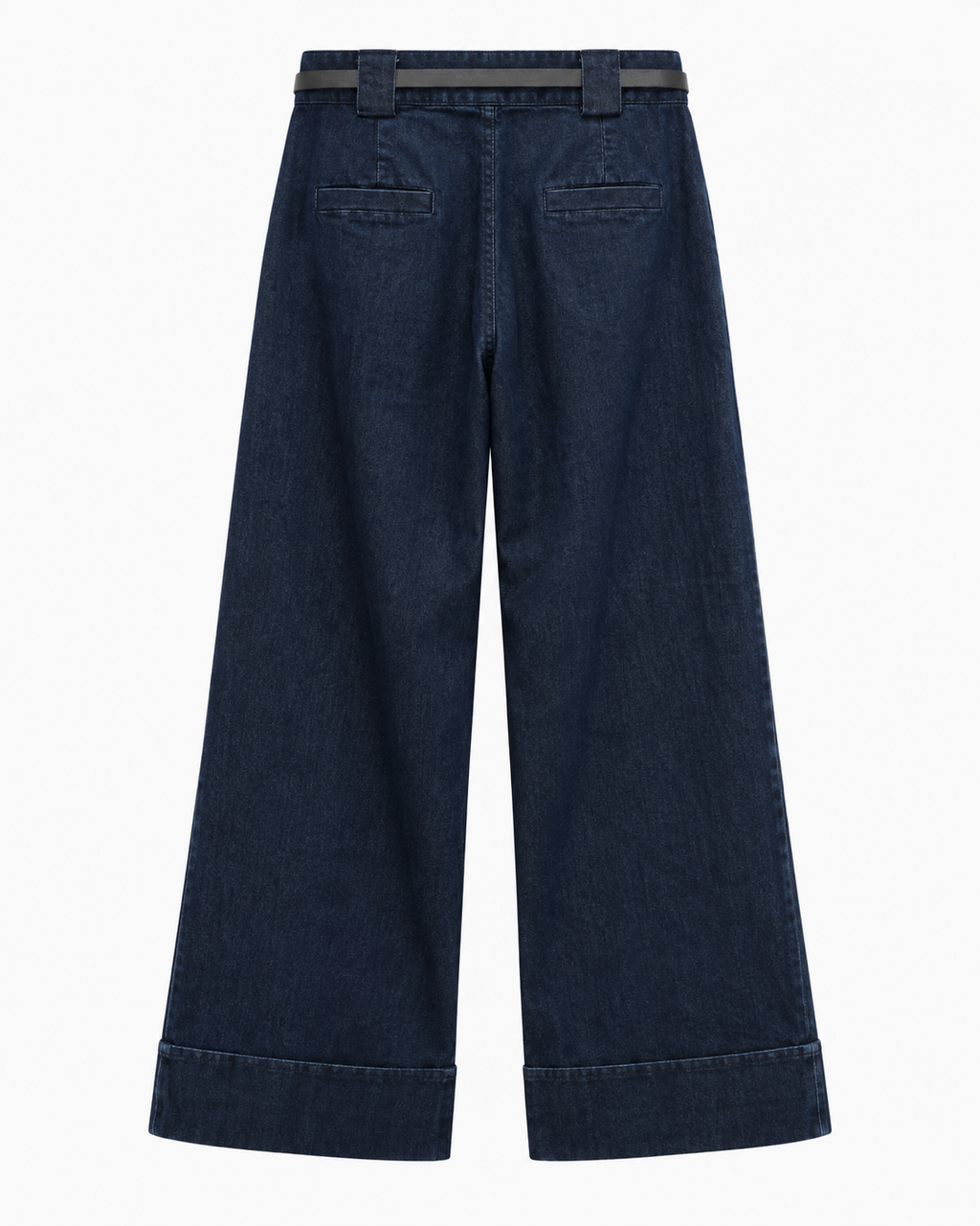 Jeans donna wide leg con cintura