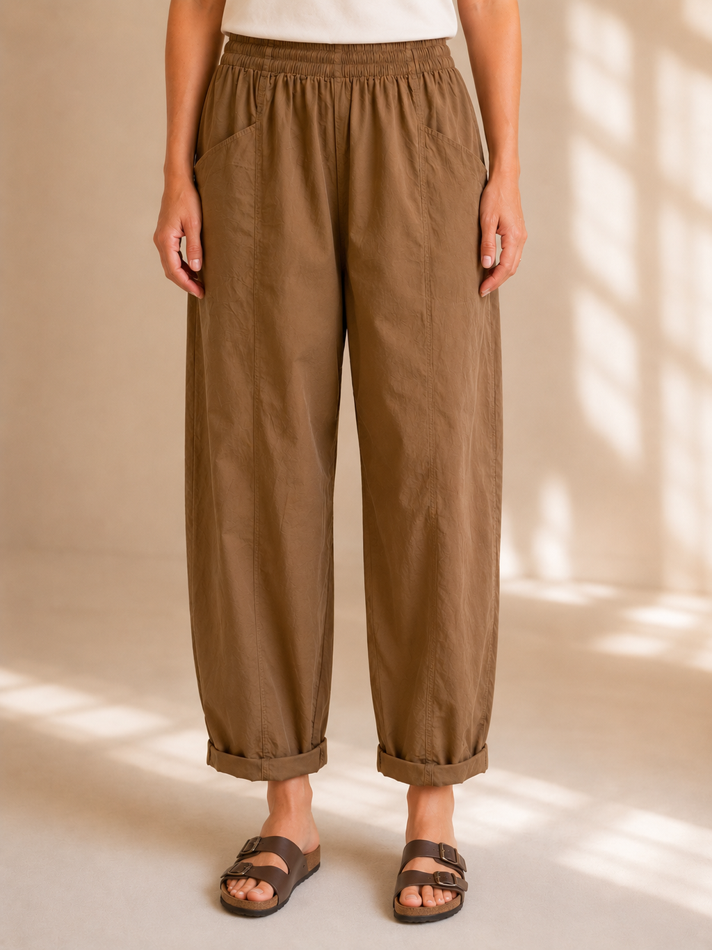 Pantalone oversize in cotone