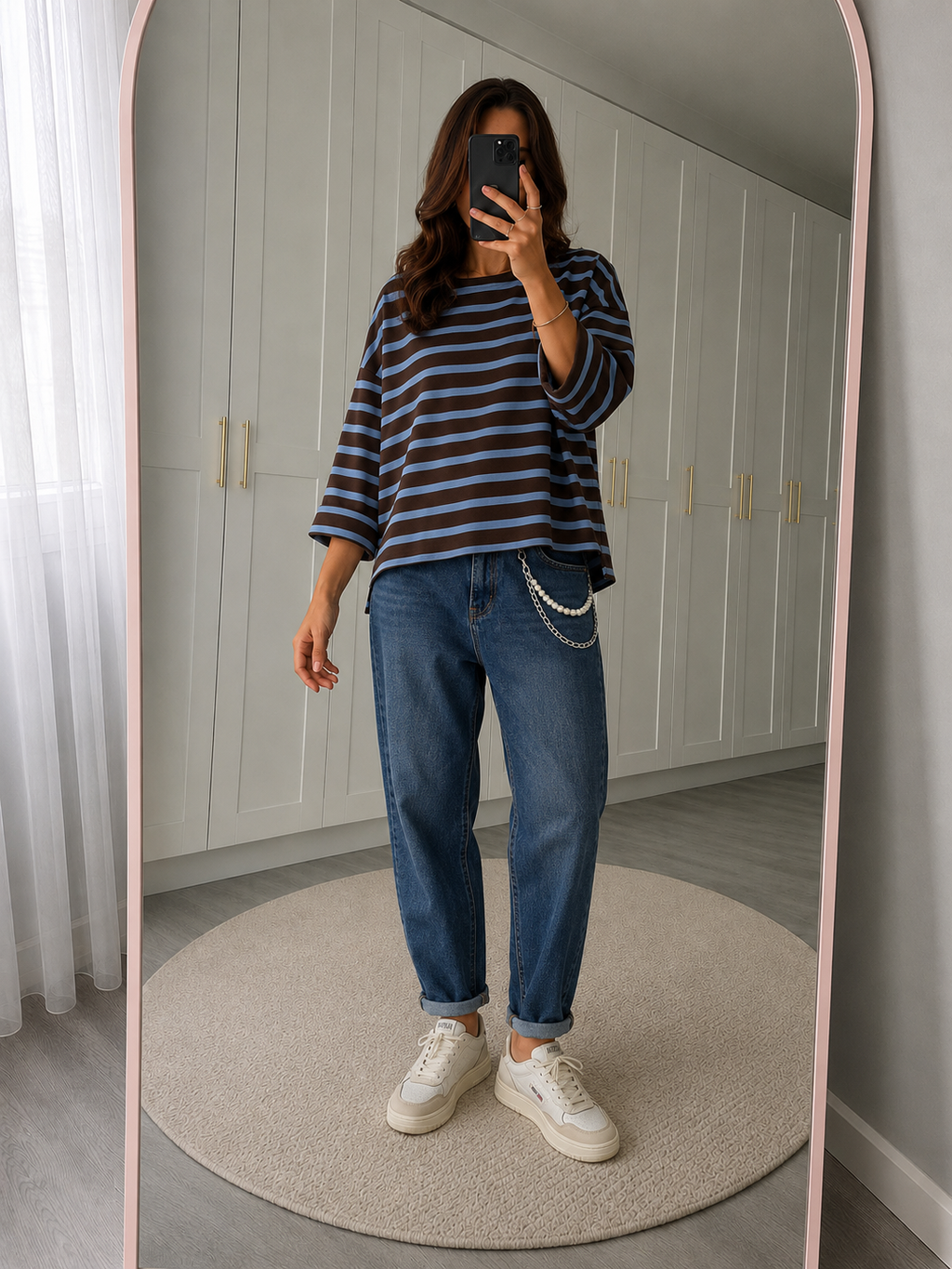 Jeans boy-friend elasticizzato