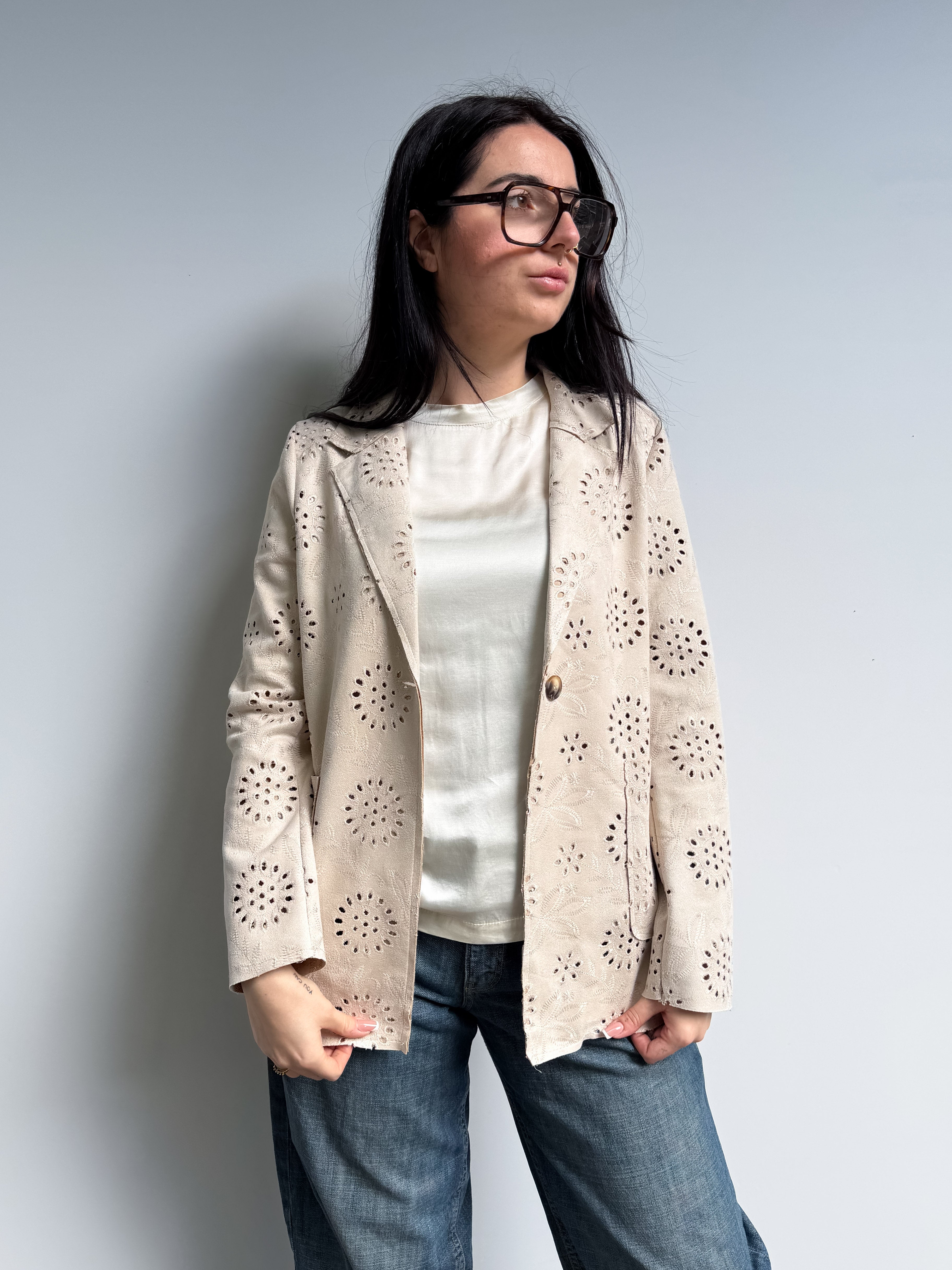 Blazer suede san gallo