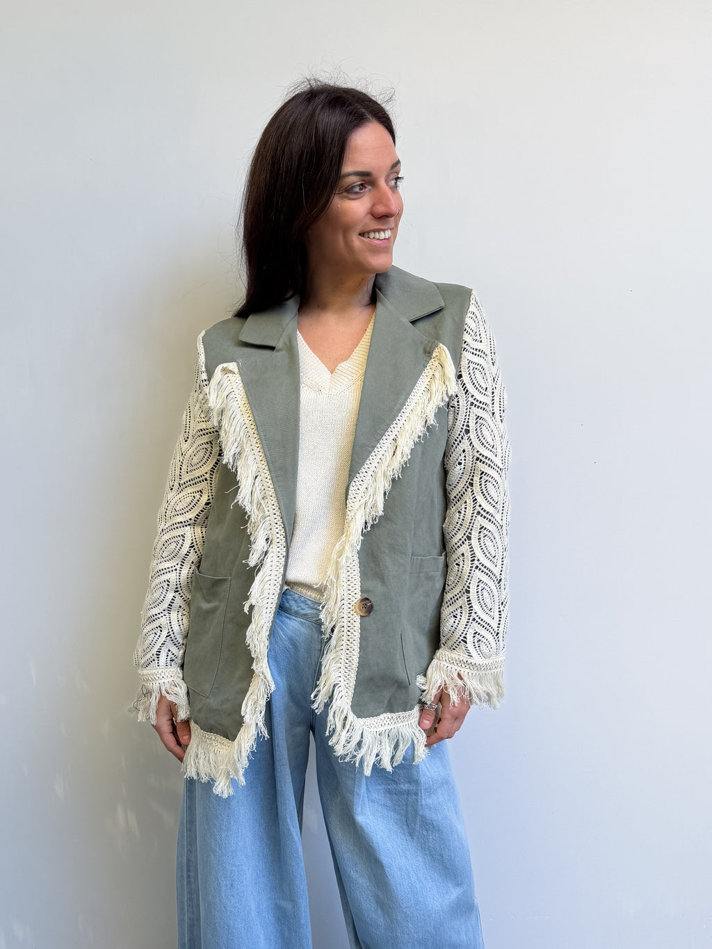 Giacca con frangie