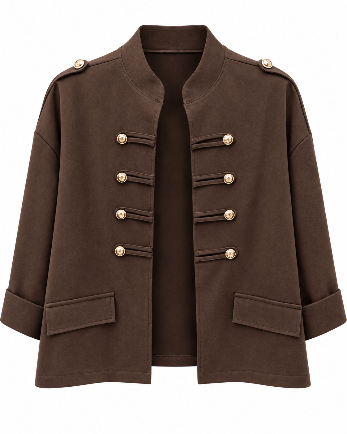 Giacca military con bottoni gioiello