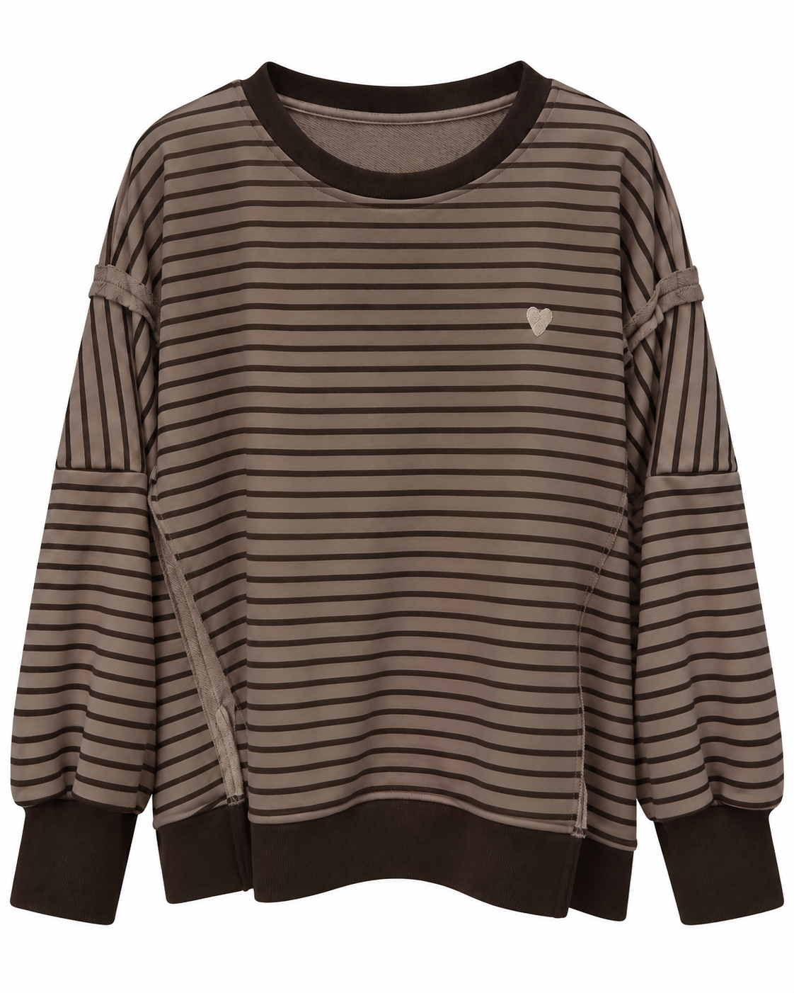 Felpa oversize a righe