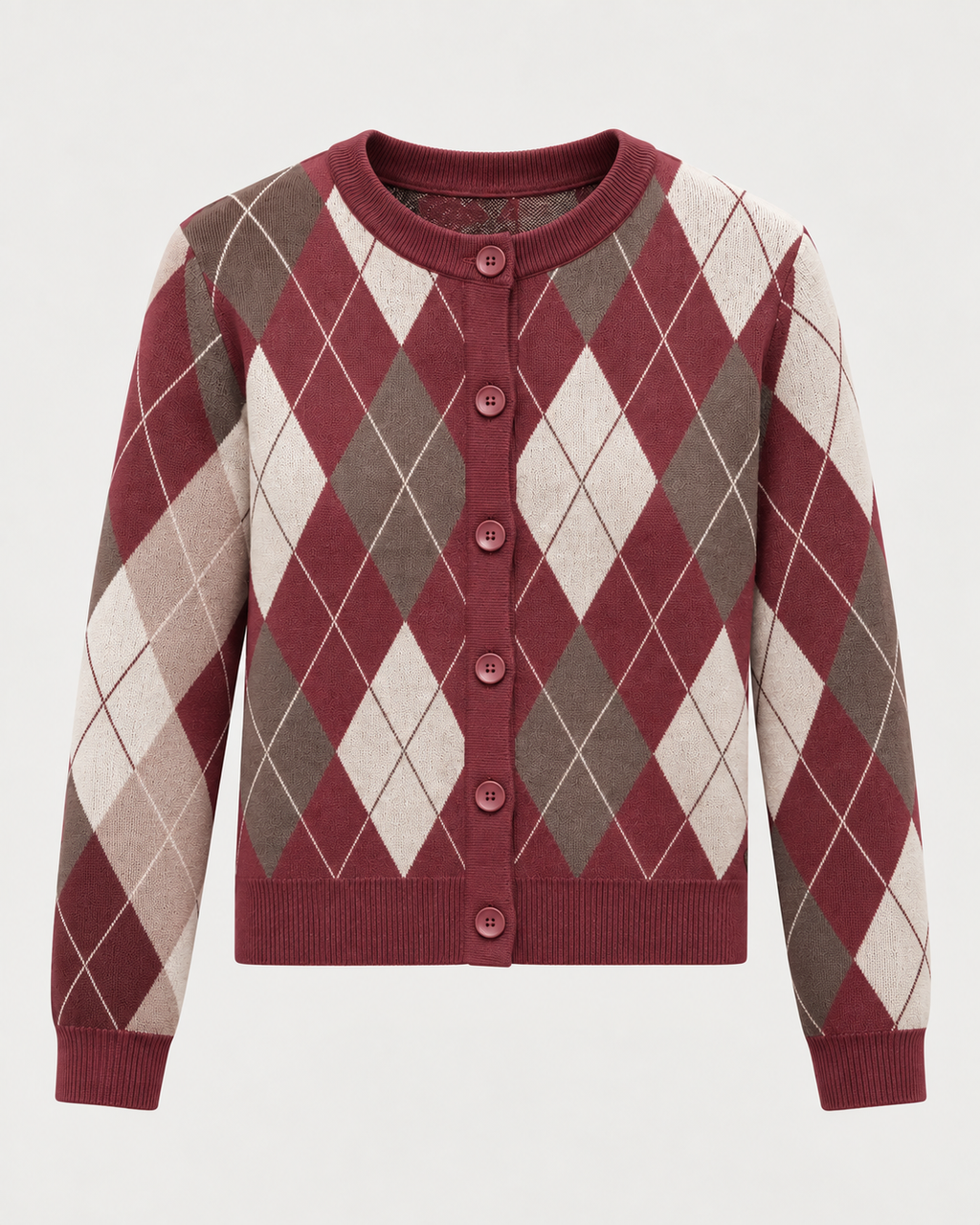 Cardigan donna fantasia rombi