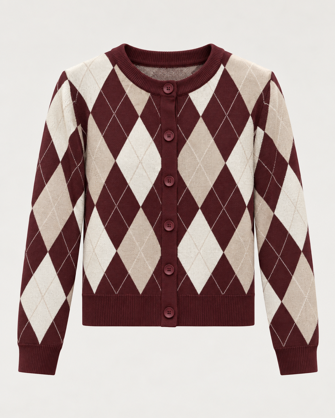 Cardigan donna fantasia rombi