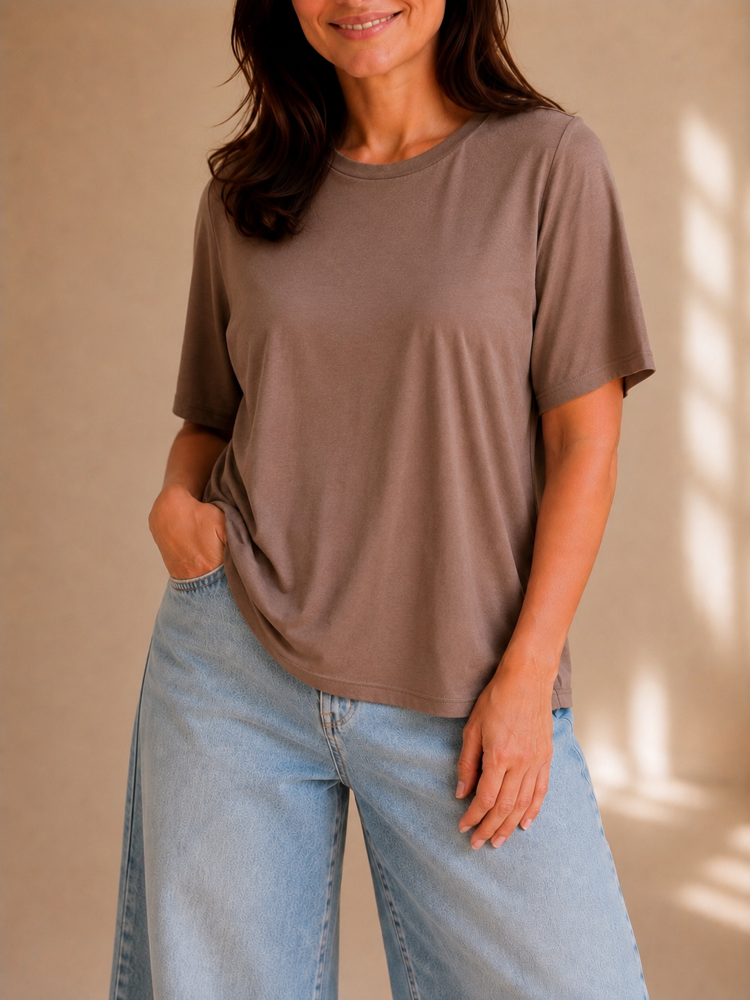 T-shirt basic soft oversize