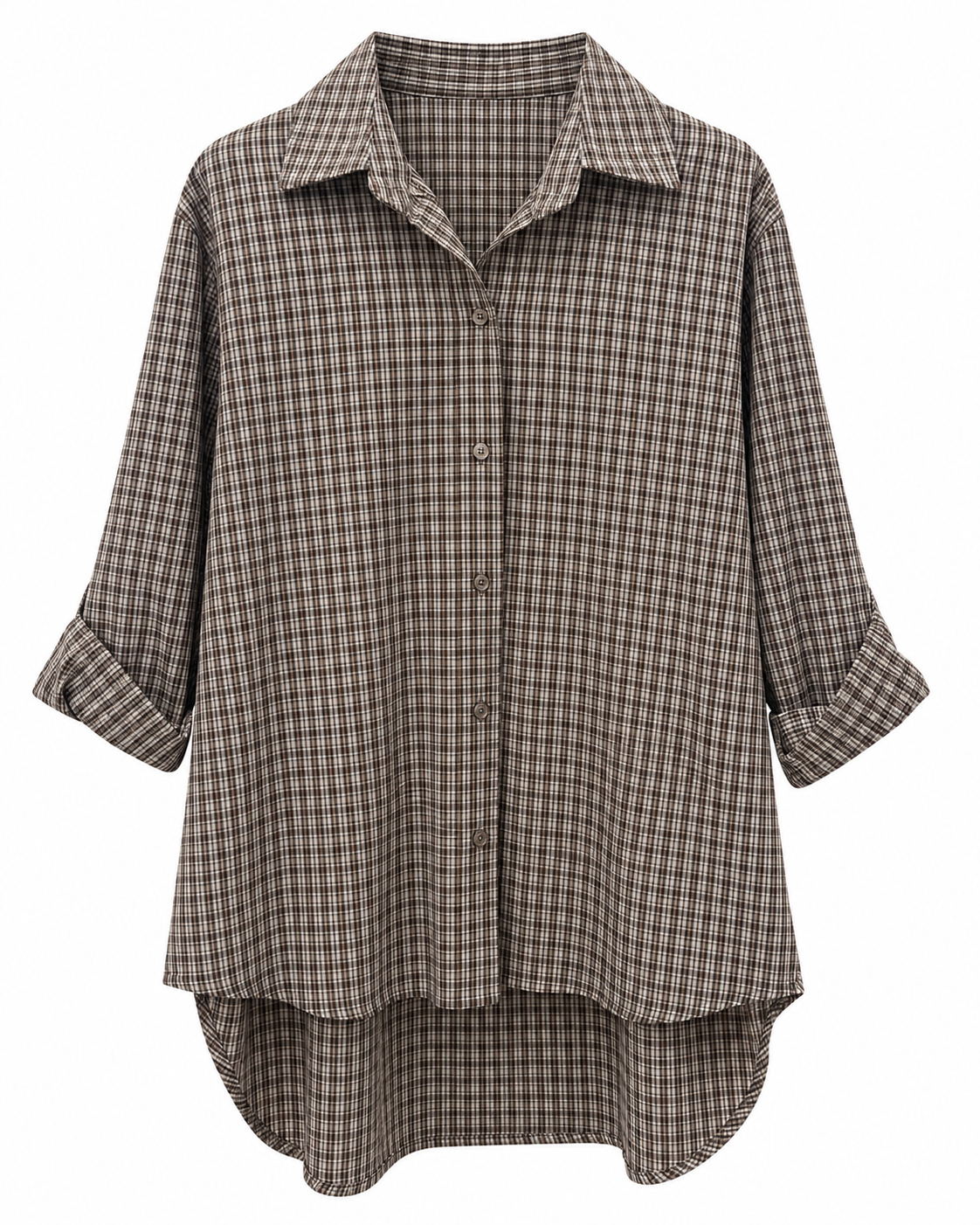 Camicia Over a quadri