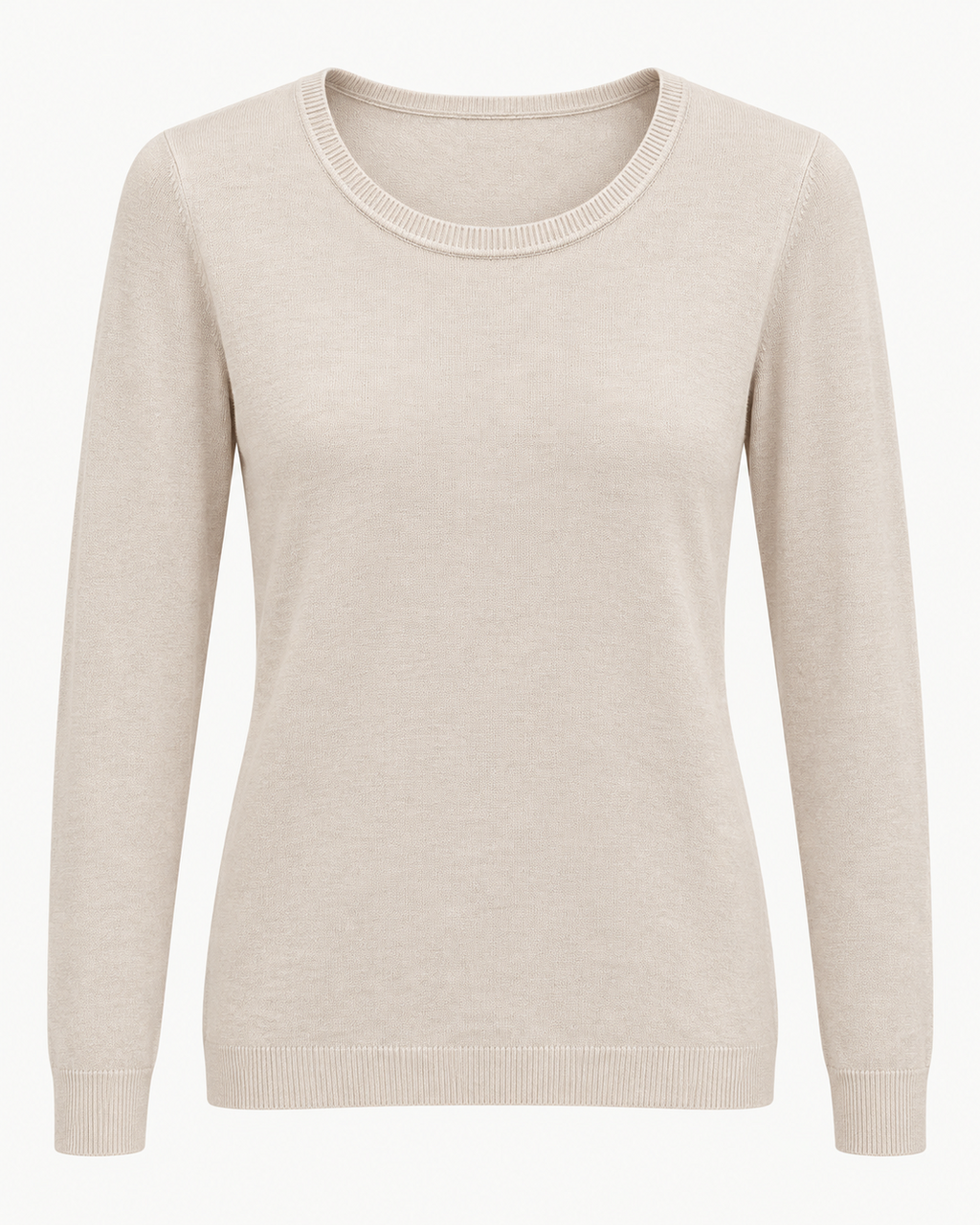 Maglia basic girocollo vestibilità morbida