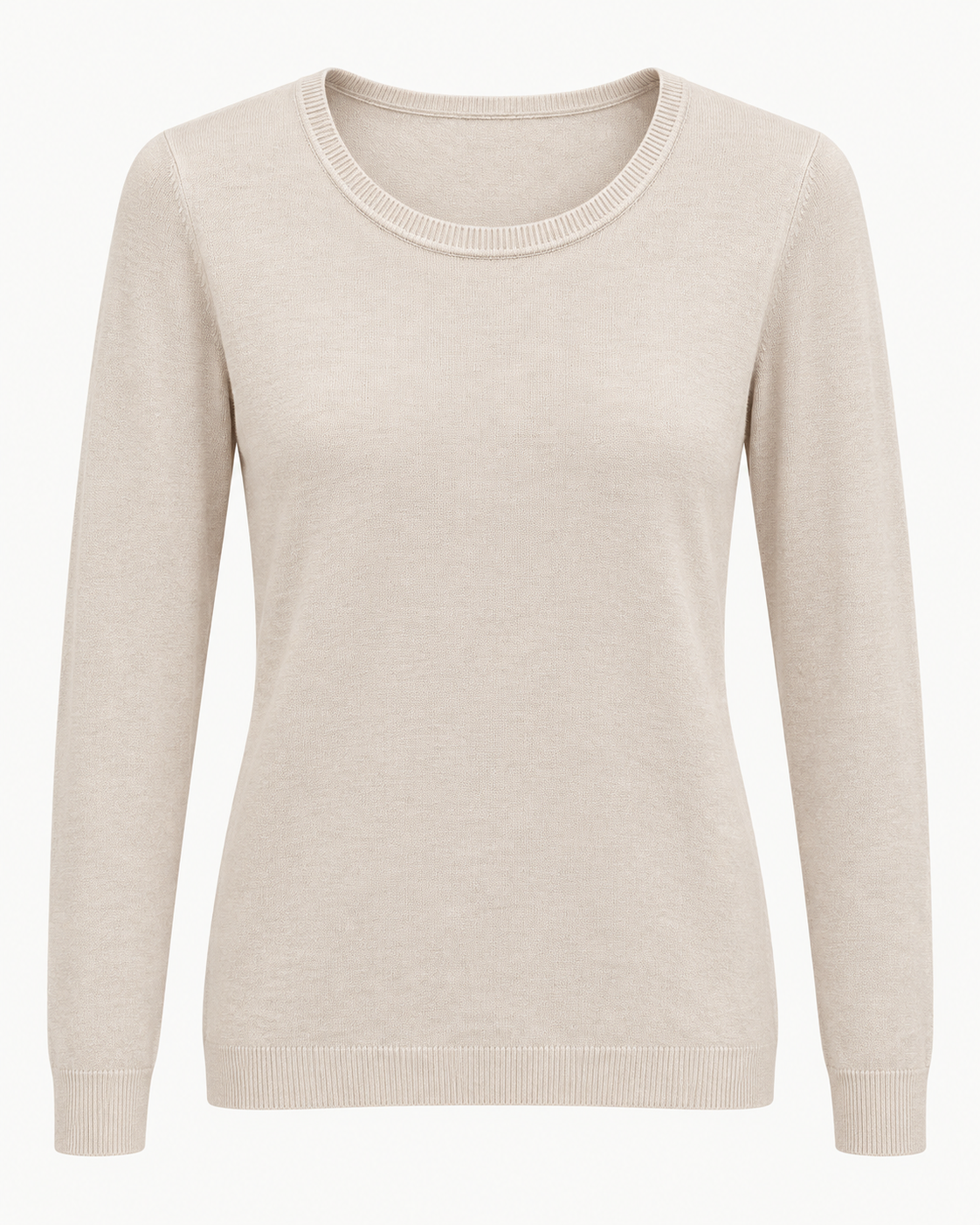 Maglia basic girocollo vestibilità morbida