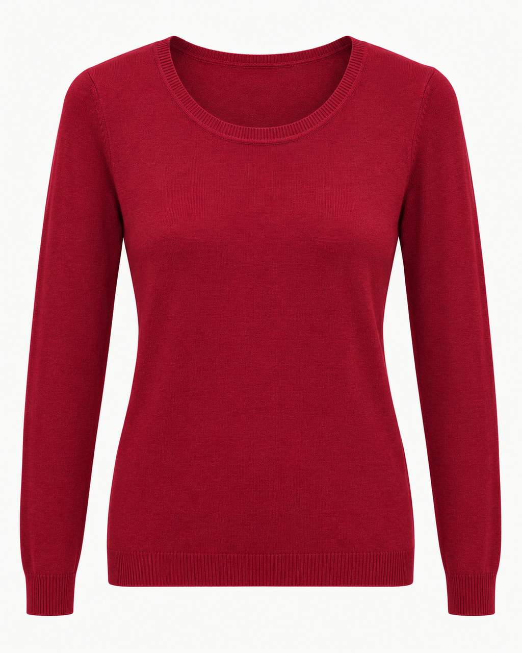 Maglia basic girocollo vestibilità morbida