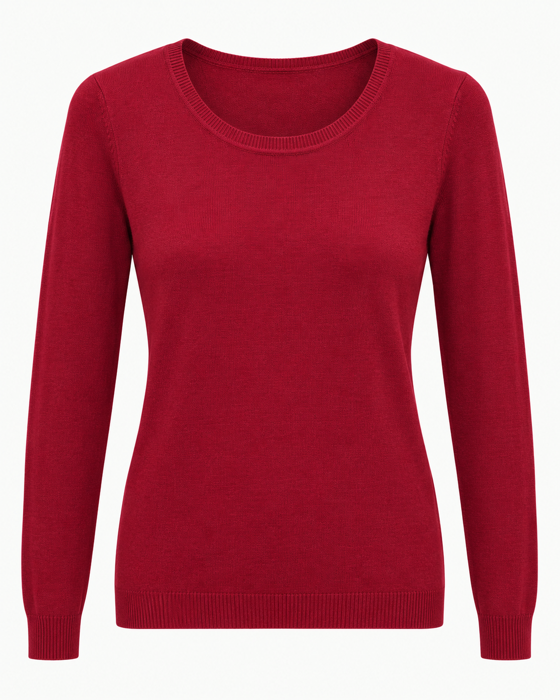 Maglia basic girocollo vestibilità morbida