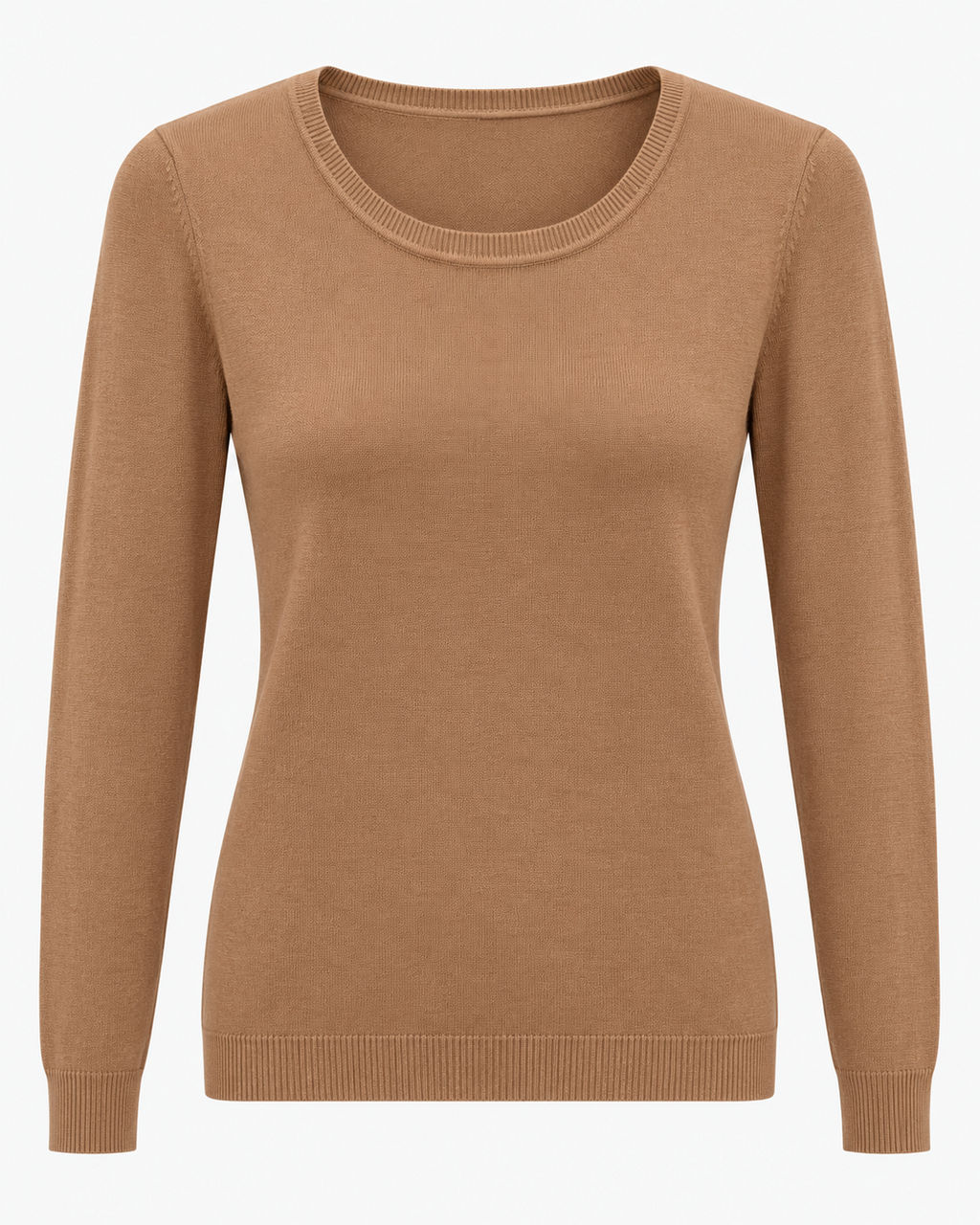 Maglia basic girocollo vestibilità morbida