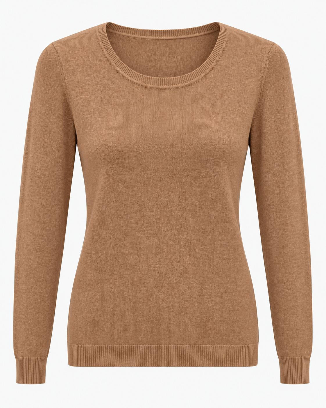 Maglia basic girocollo vestibilità morbida