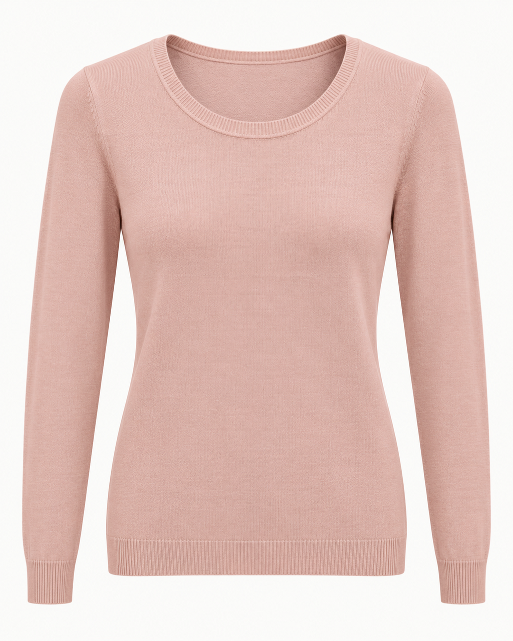 Maglia basic girocollo vestibilità morbida